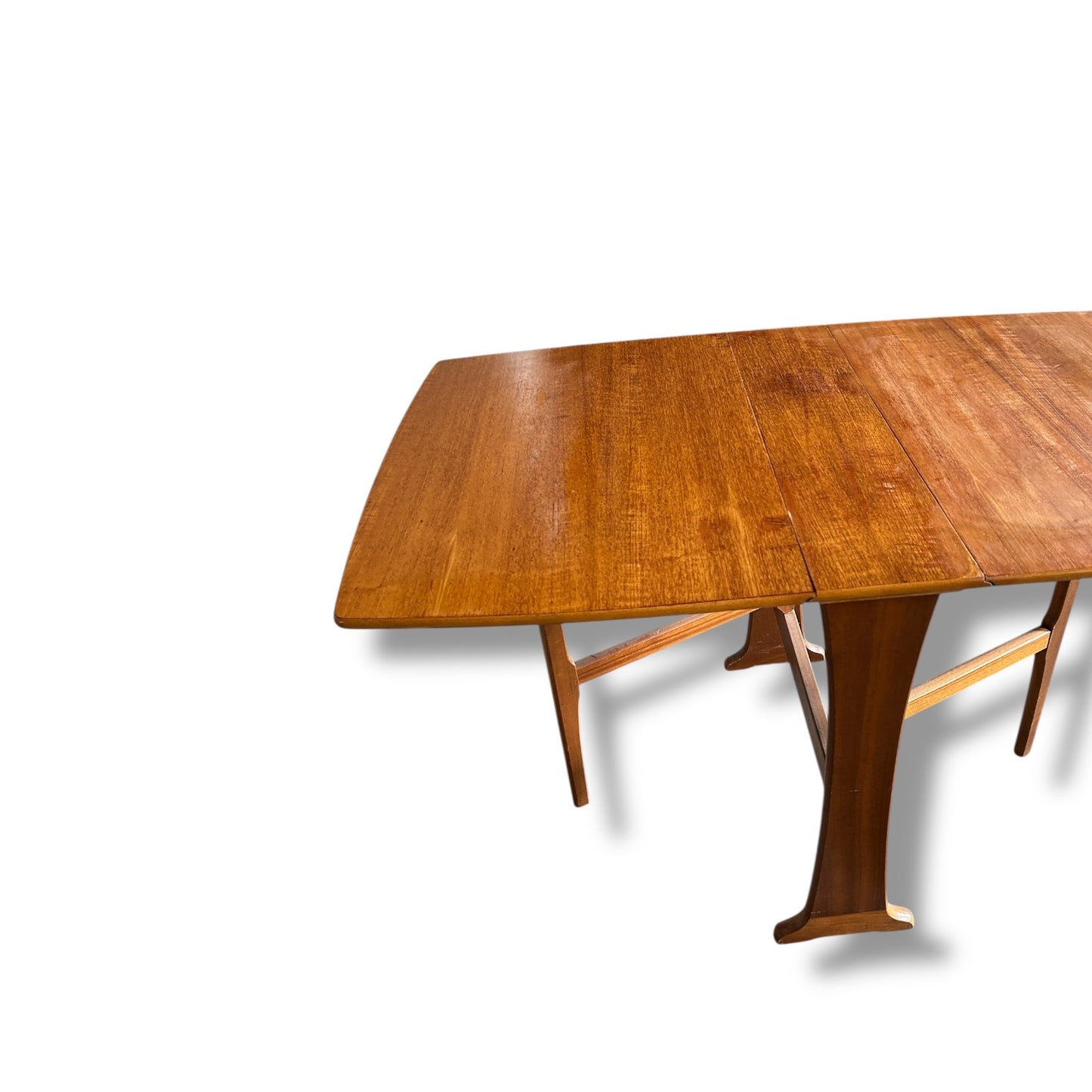 Legate Mid Century Drop Leaf Dining Table | Vintage Teak Extendable Table