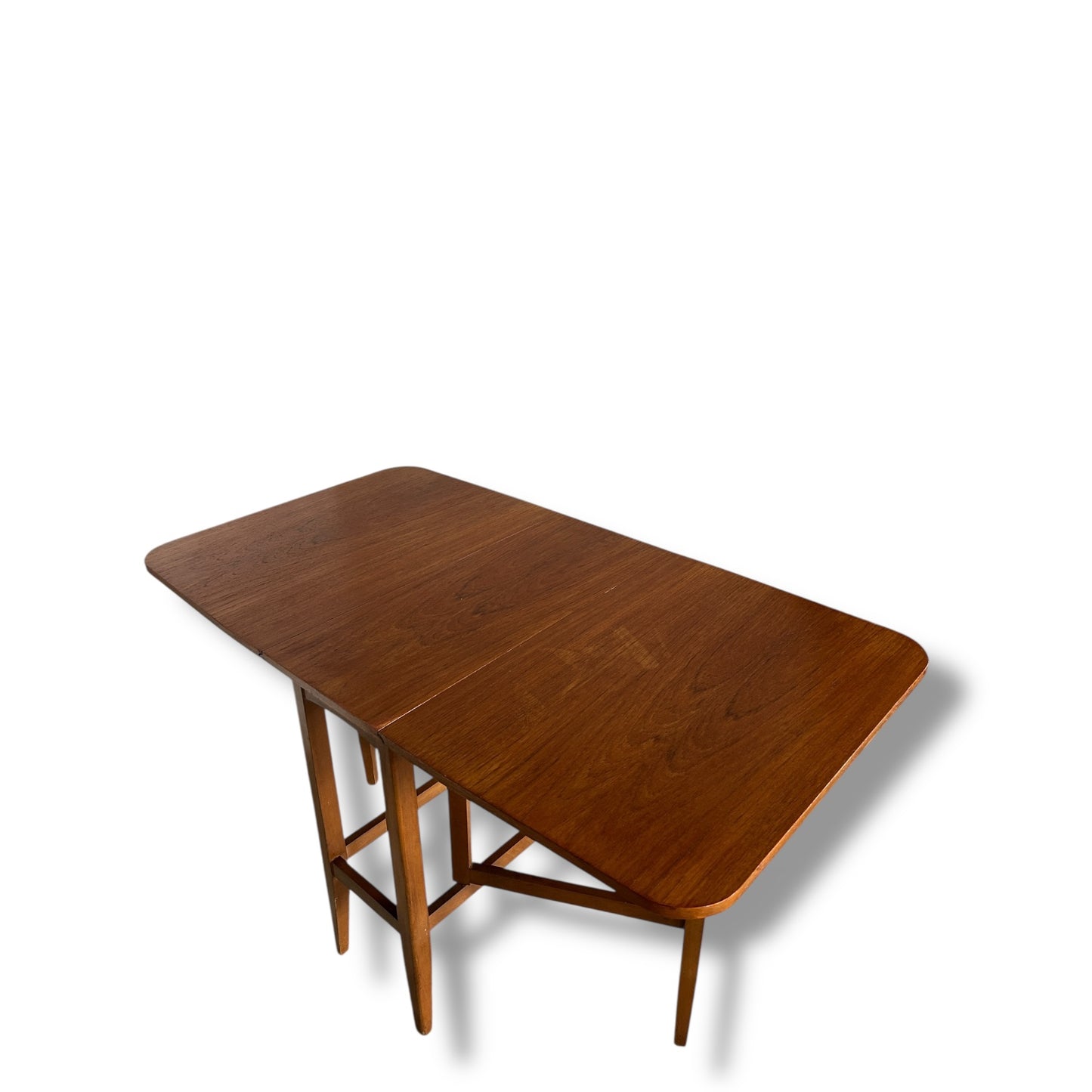 Mid Century Modern Macintosh Teak Extending Drop Leaf Table