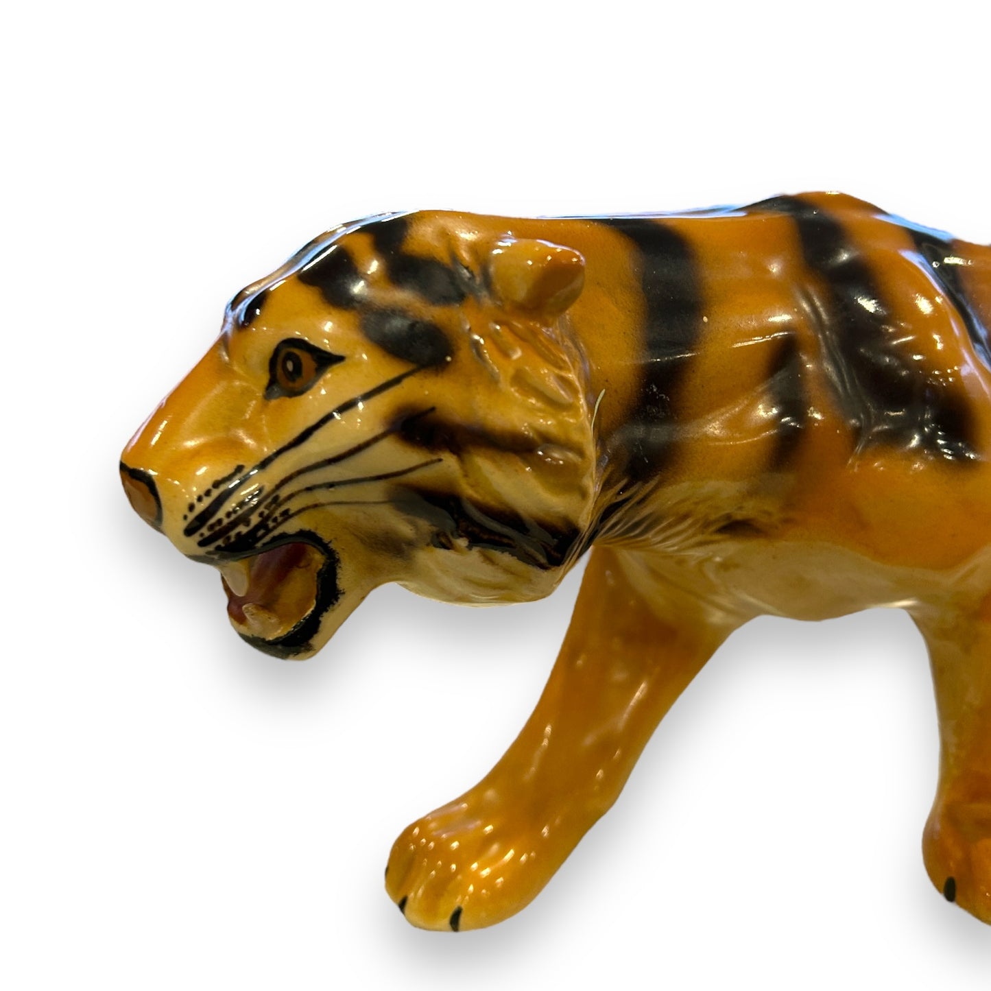 Mid Century West German Porcelain Bengal Tiger