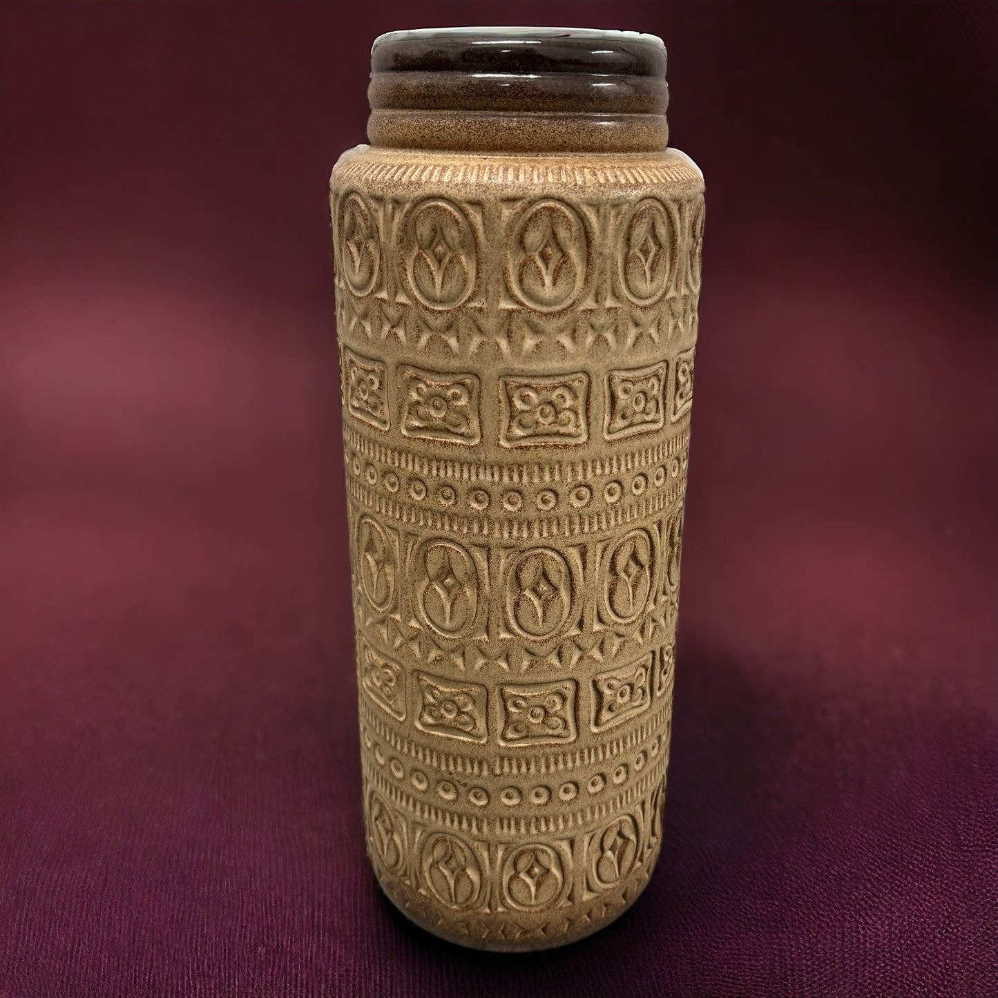 mid century west German floor vase