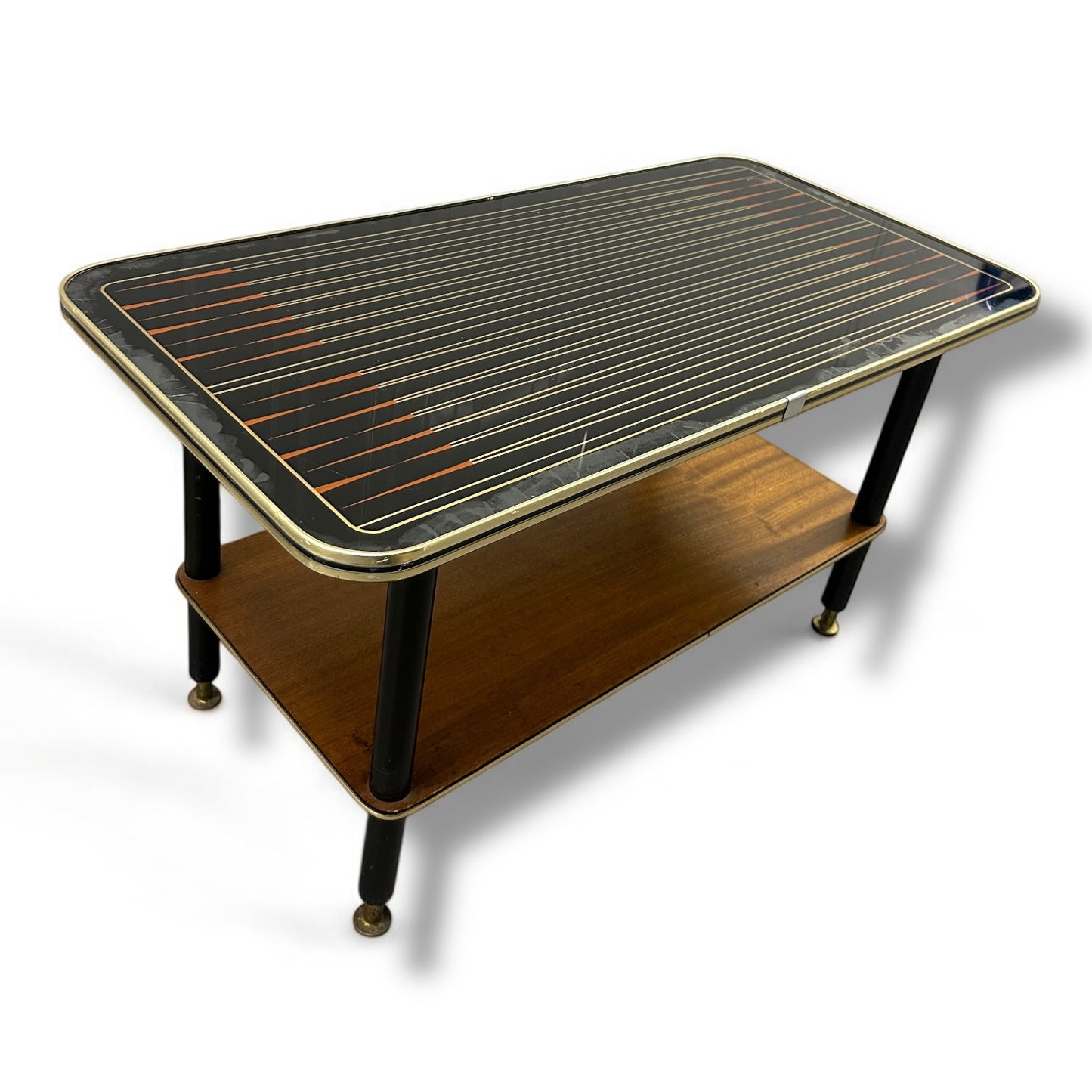 Mid Century Starburst Melamine Coffee Table With Dansette Legs