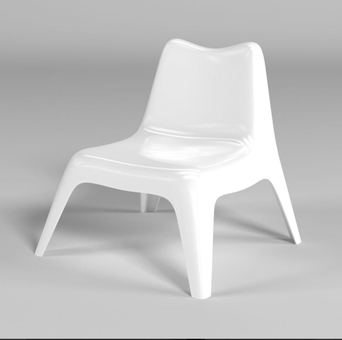 Pair of Ikea PS Vago Lounge Chairs – black and white