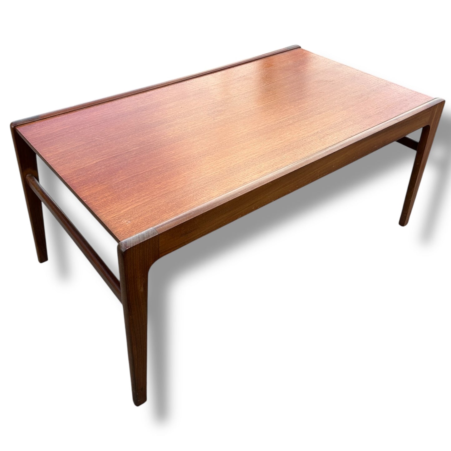 Mid-Century Teak Coffee Table – Rectangular Vintage Danish Modern Style Table