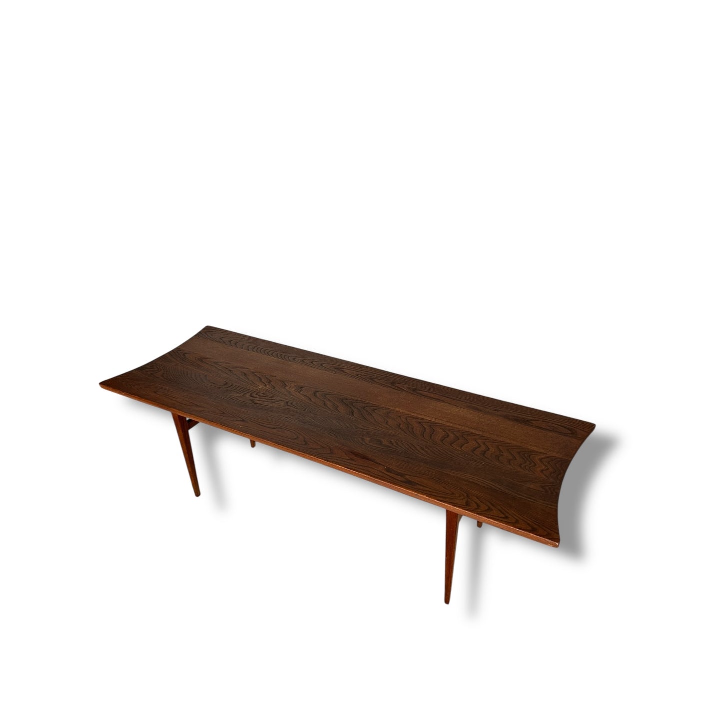 Mid Century Modern Teak Surfboard Coffee Table