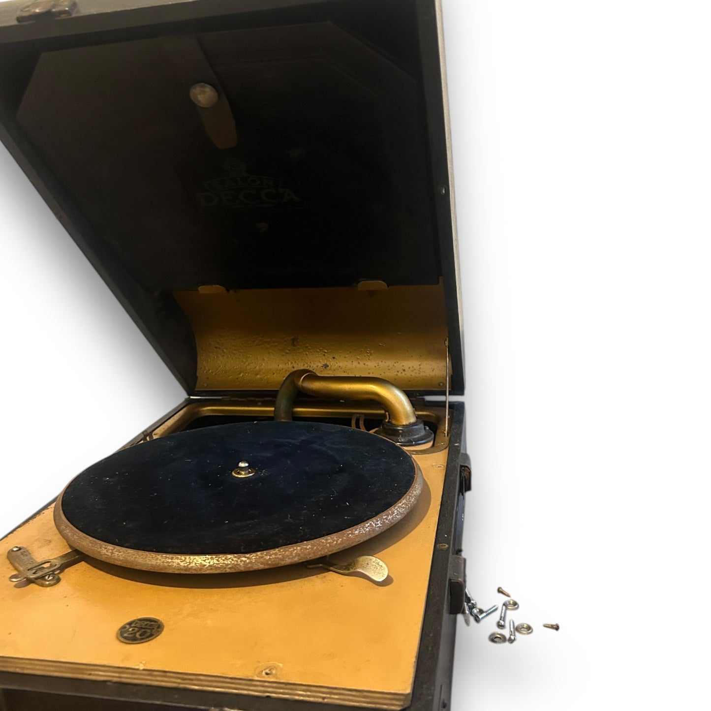 Vintage 1930s Salon Decca 20 Gramophone Record Player