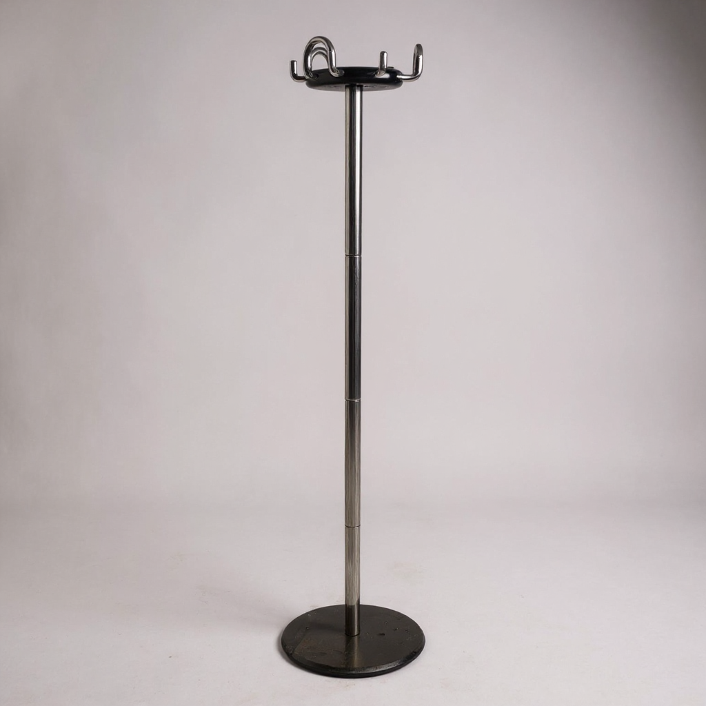 Italian Chrome Coat Rack | Mid Century Modern Hall Stand