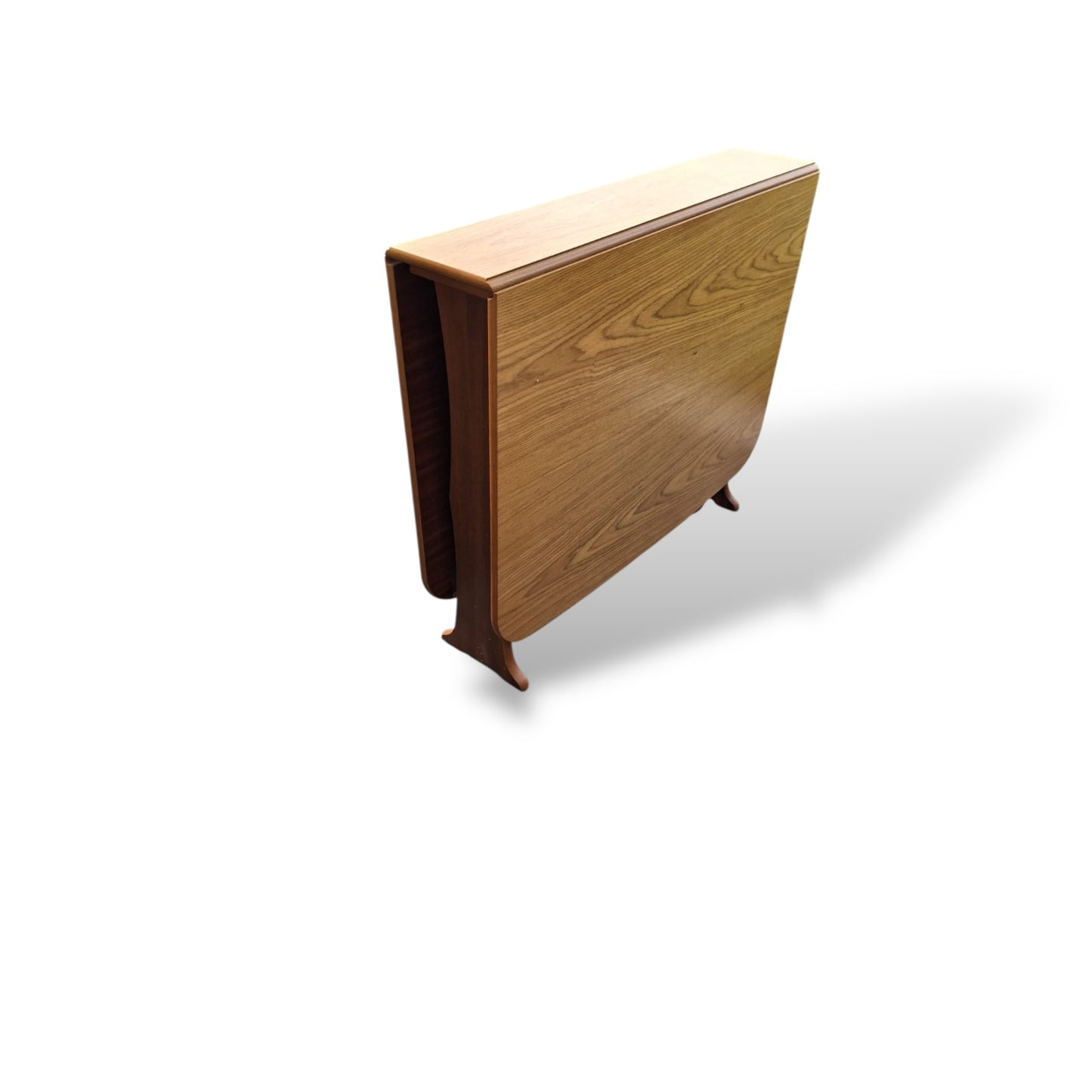Mid Century Vintage Teak Drop Leaf Extending Dining Table — view 8
