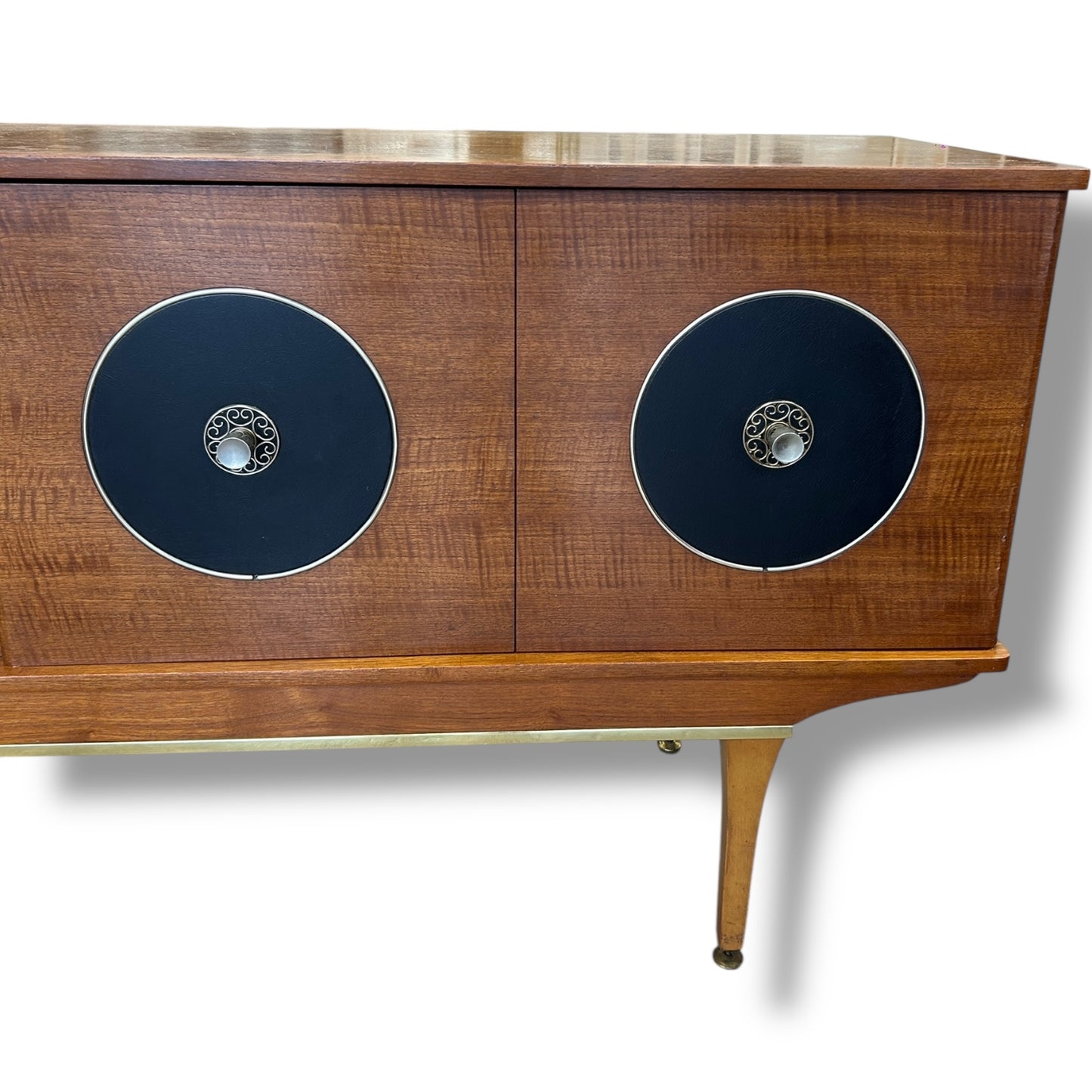 Stonehill Mid-Century Sideboard | 1960s British Teak Credenza with Atomic Handles