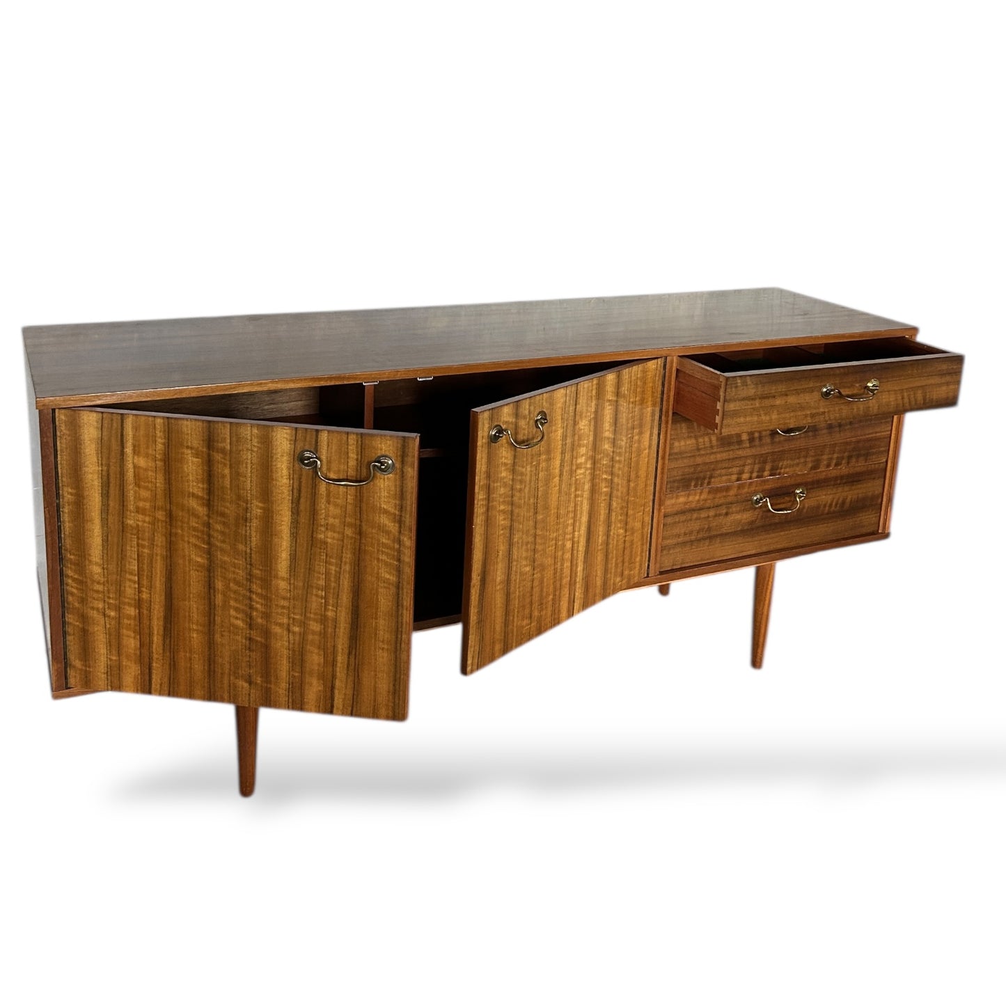 Morris of Glasgow Mid Century Walnut Sideboard – Vintage Credenza