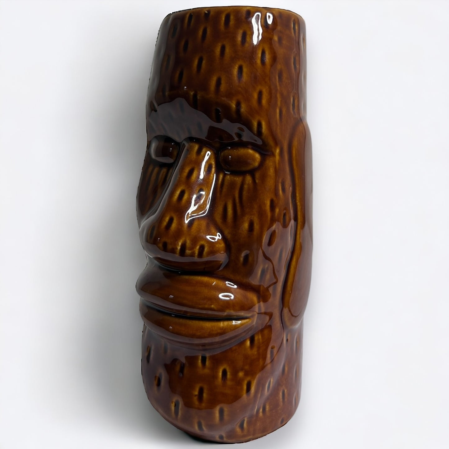 Vintage Tiki Easter Island Head Vase