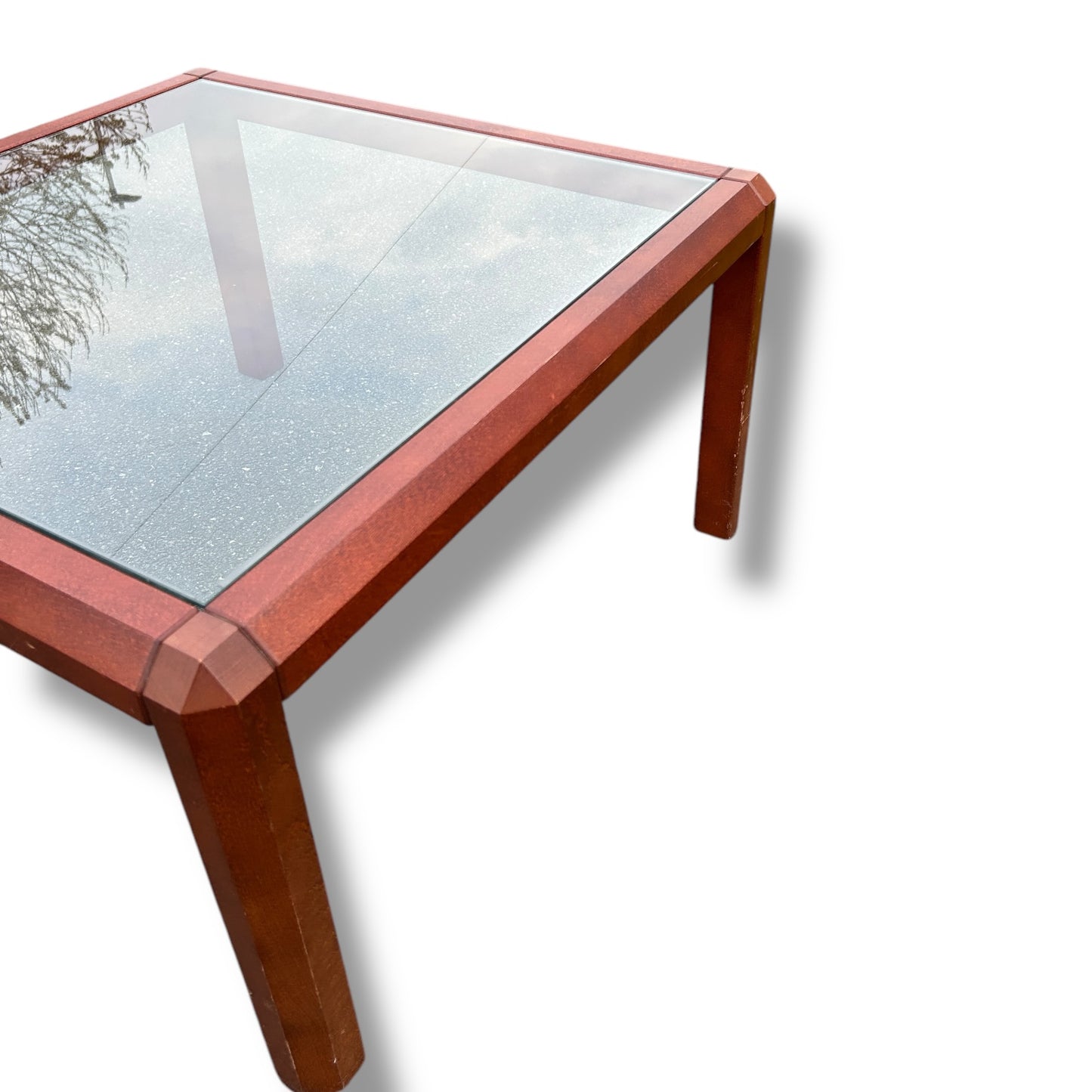 Mid Century Danish Rosewood and Smoked Glass Coffee Table