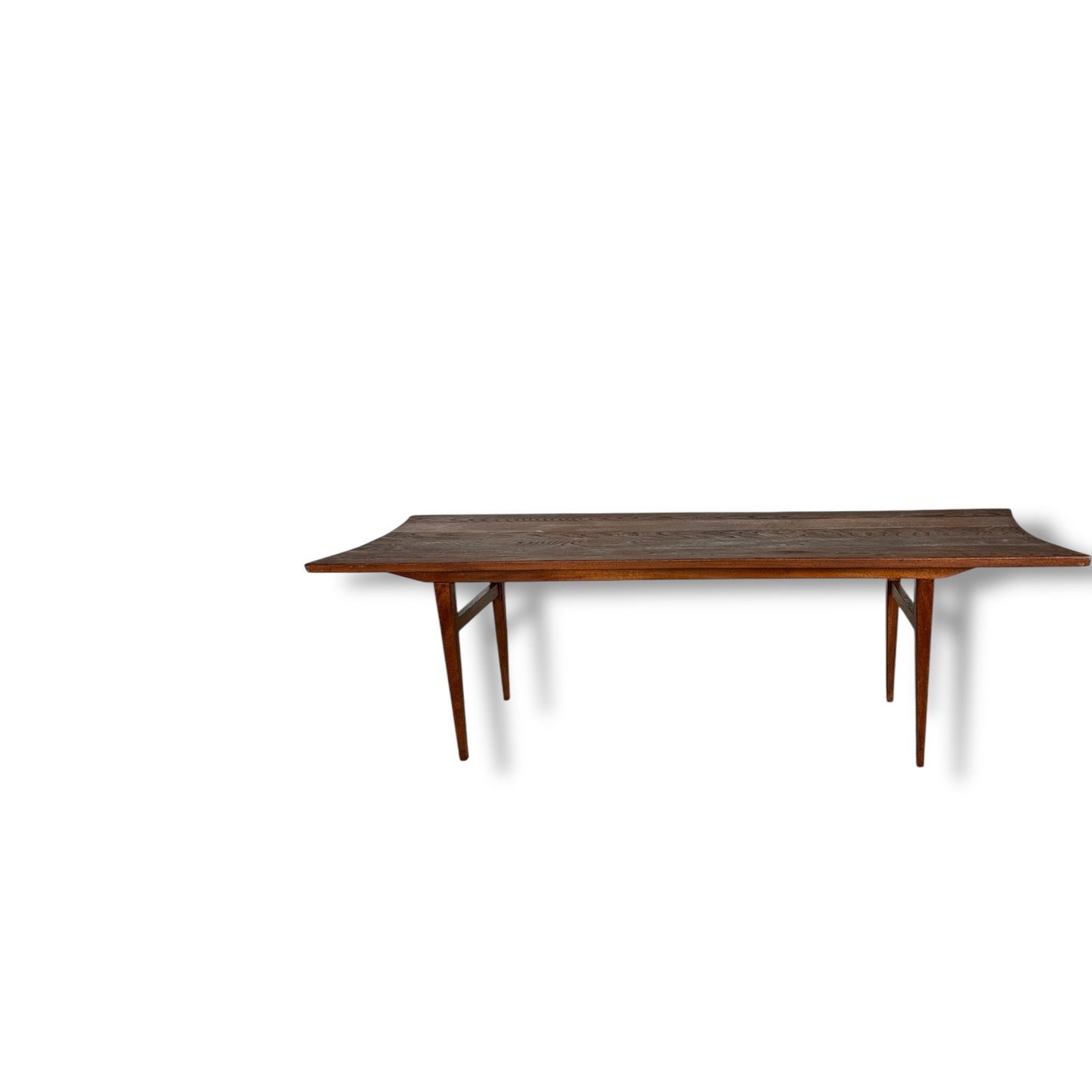 Mid Century Modern Teak Surfboard Coffee Table