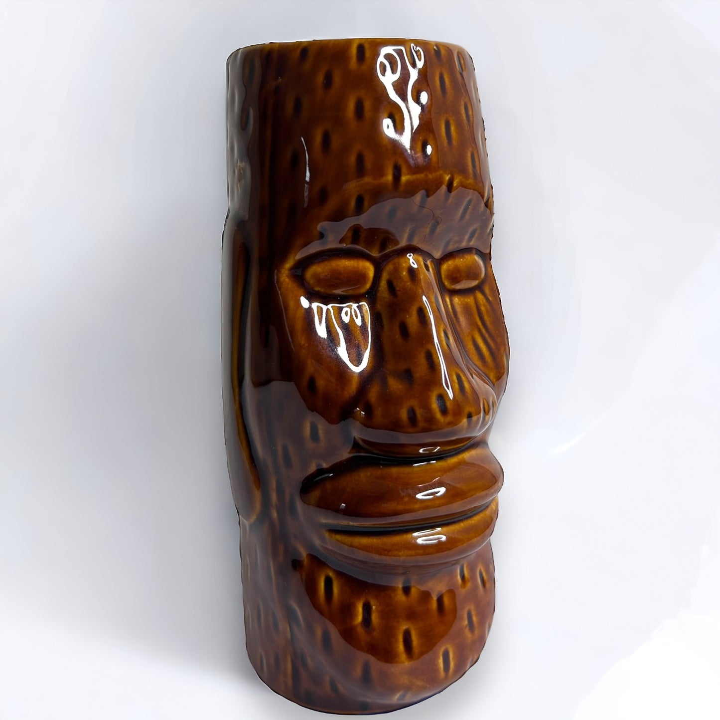 Vintage Tiki Easter Island Head Vase