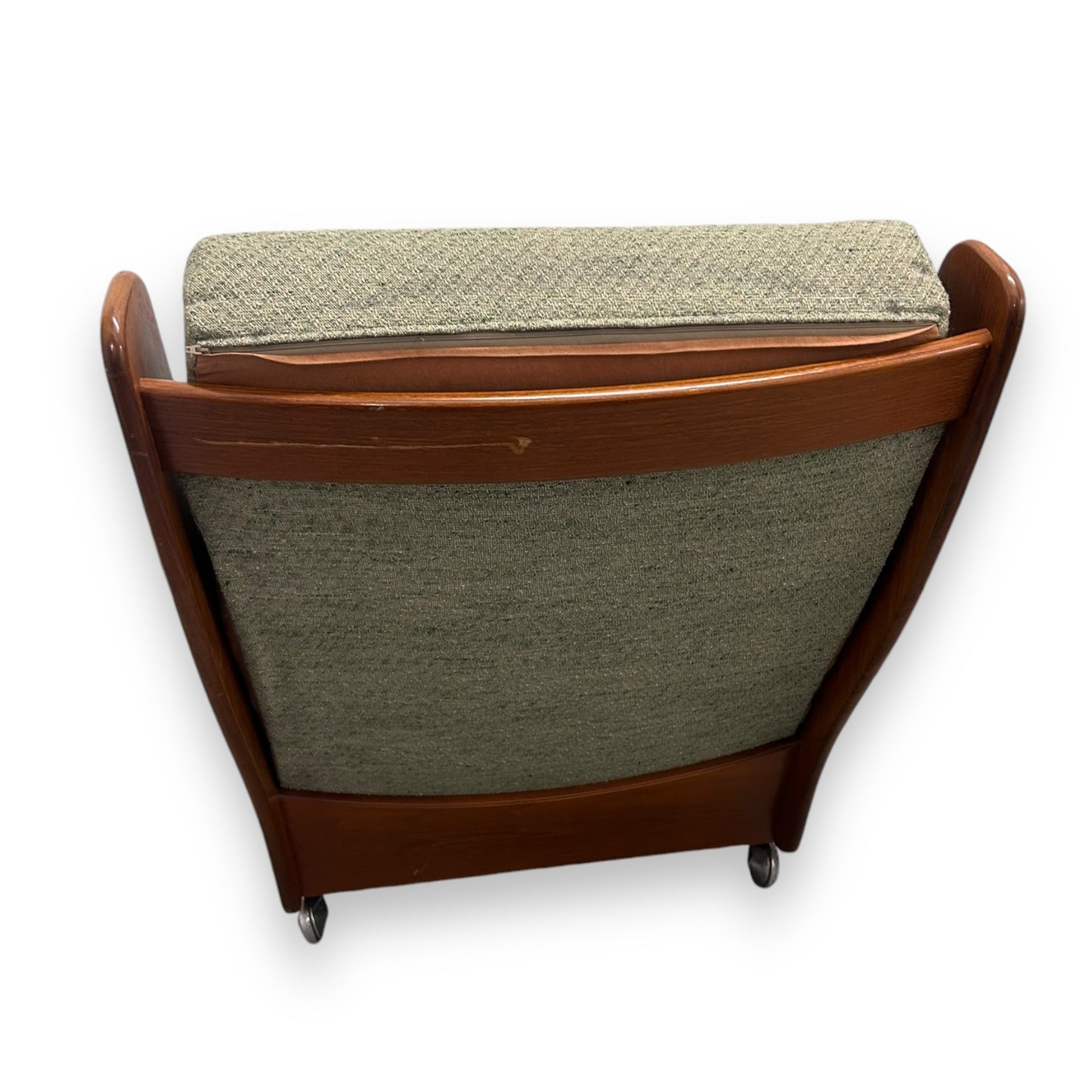 mid century g plan saddleback armchairs