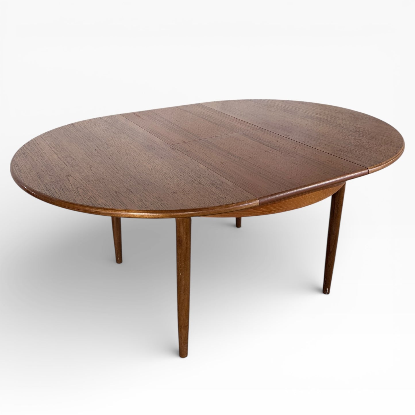White & Newton Round Extending Dining Table – Mid-Century Vintage