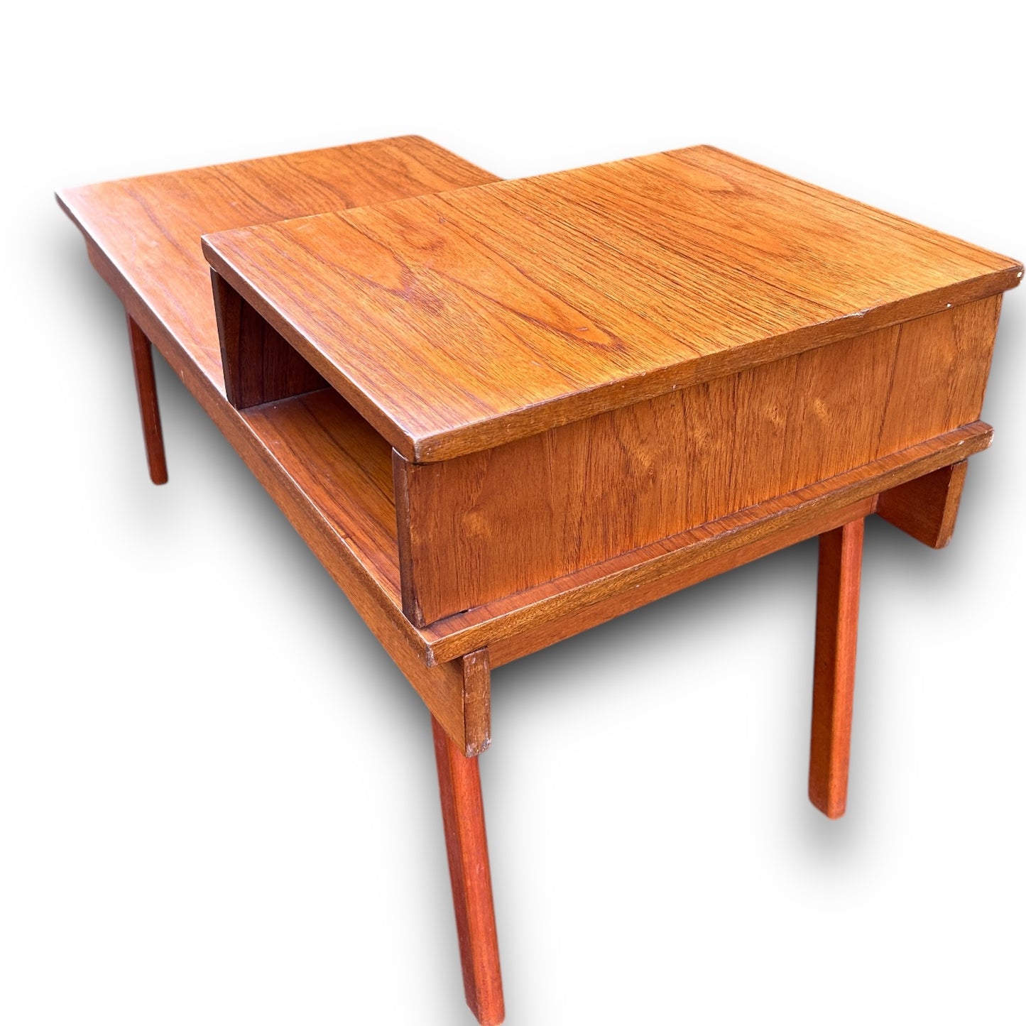 Mid Century Danish Teak Wood Telephone Table