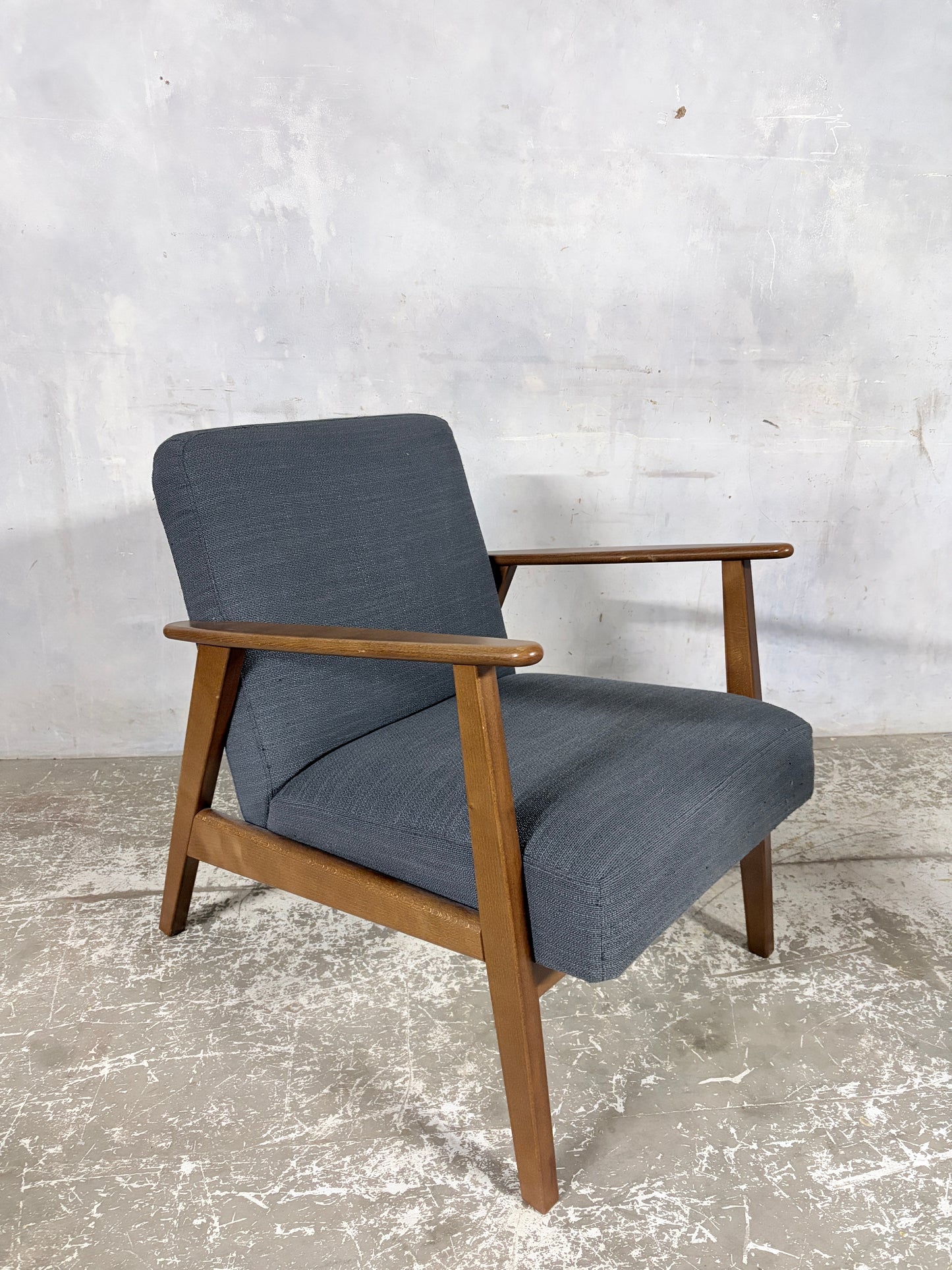 Vintage 1990s IKEA Teak Lounge Armchair