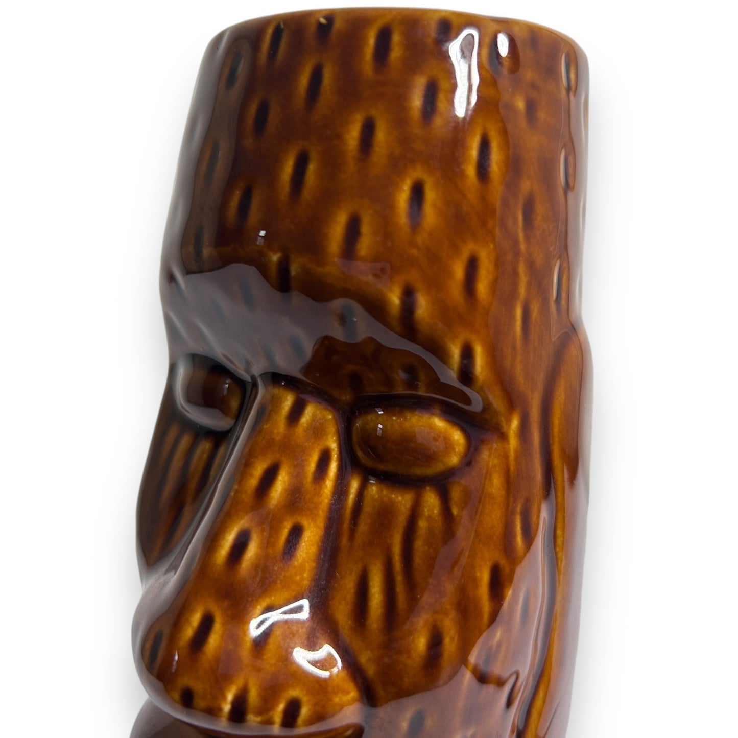 Vintage Tiki Easter Island Head Vase