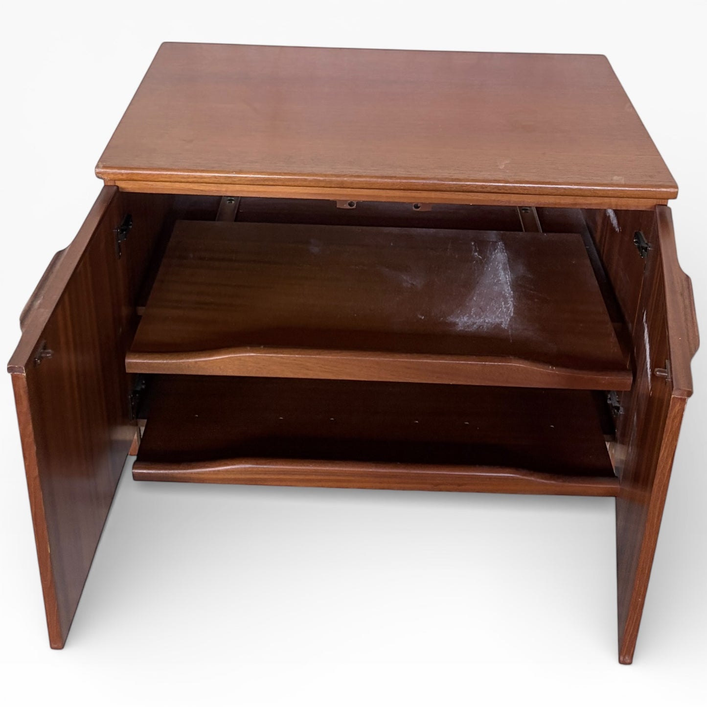 Mid Century Two Door Teak Media Unit