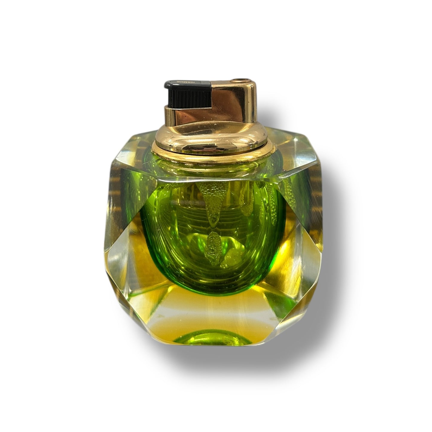 Mid Century Sommerso Murano Glass Lighter by Flavio Poli