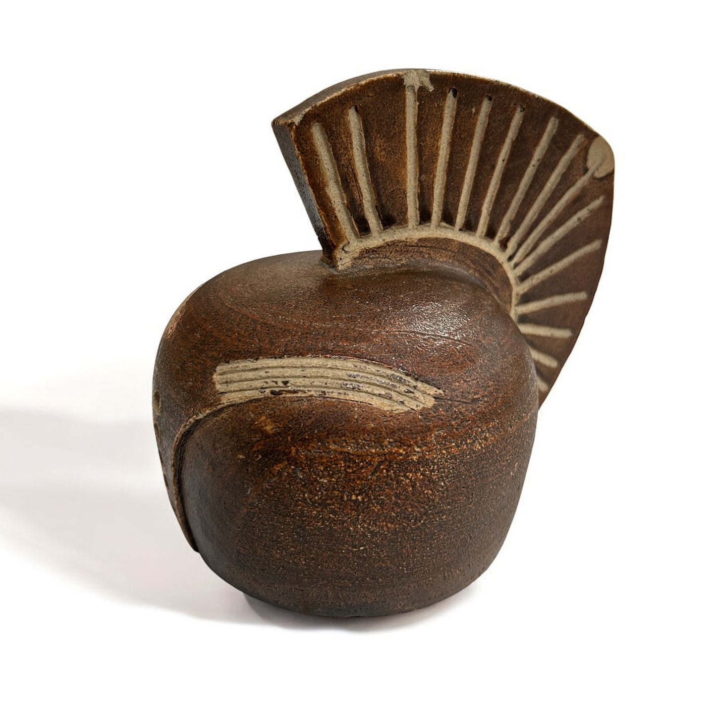 Mid Century Modern Brutalist Roman Trojan Helmet Studio Pottery