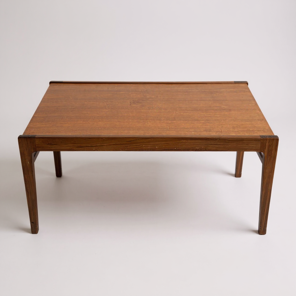 Mid-Century Teak Coffee Table – Rectangular Vintage Danish Modern Style Table