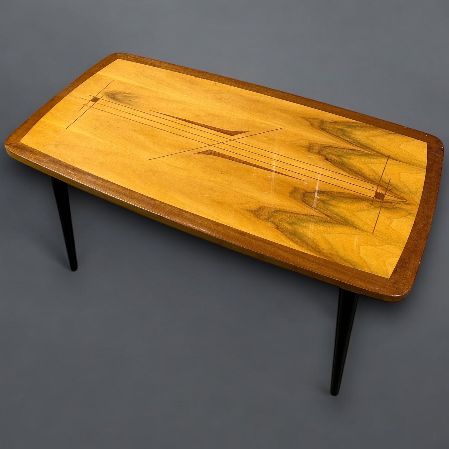 Mid Century Italian Marquetry Coffee Table
