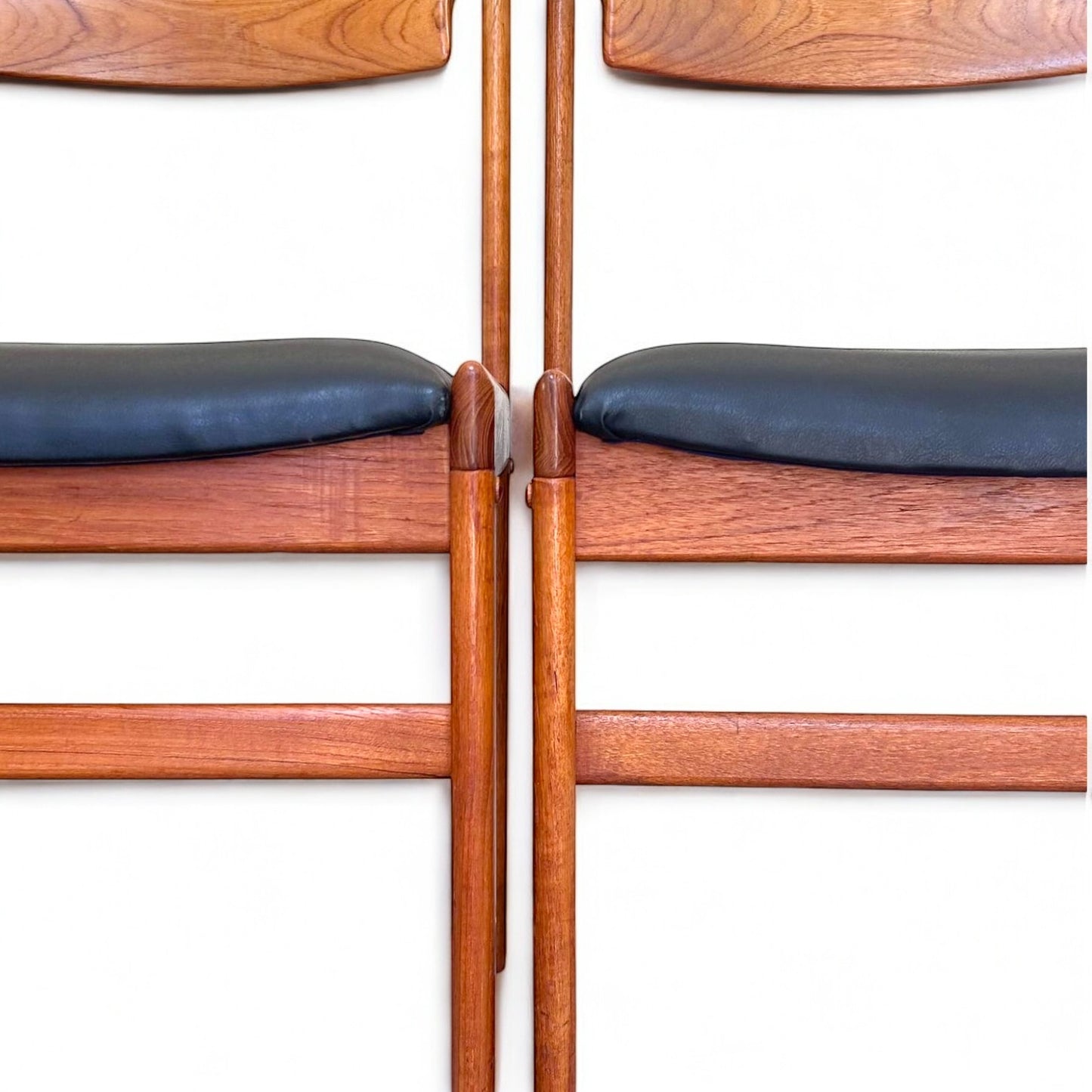 Mid Century Modern Set of 4 Danish Teak Dining Chairs