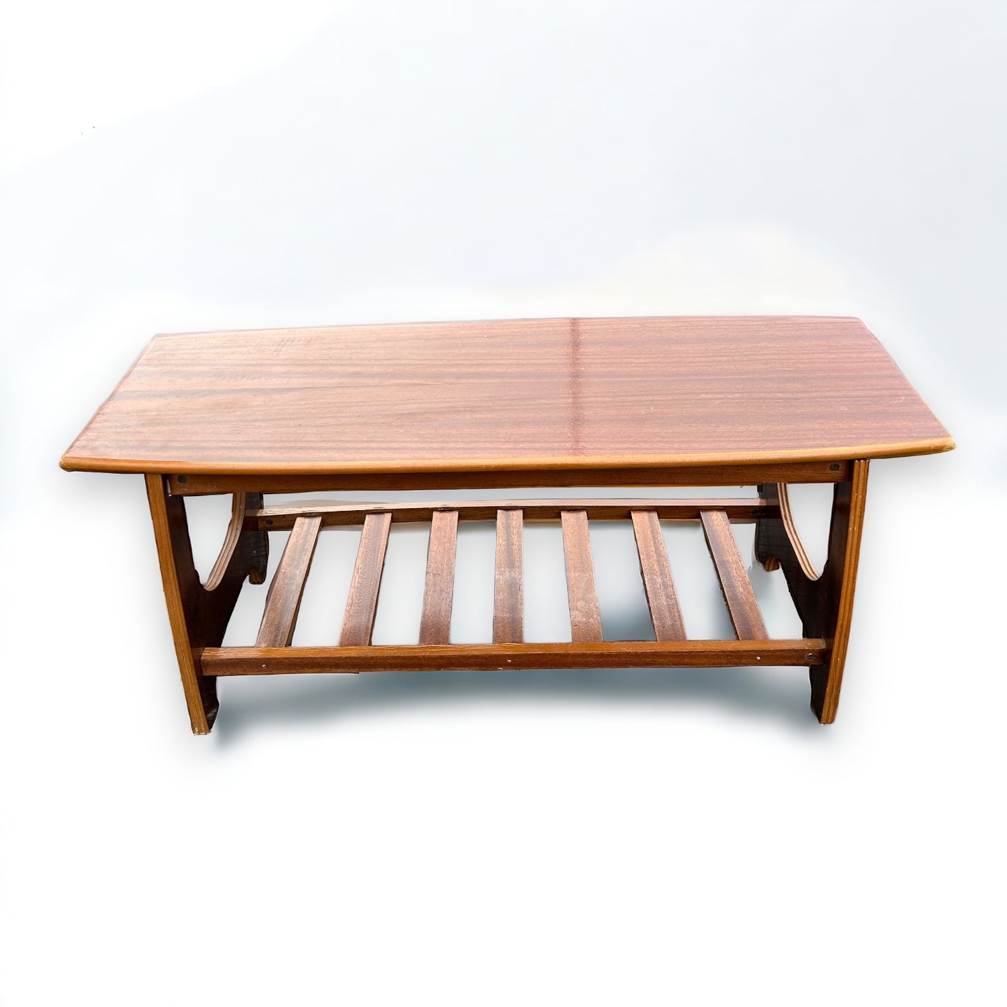 Mid Century Teak Formica Scandi Coffee Table