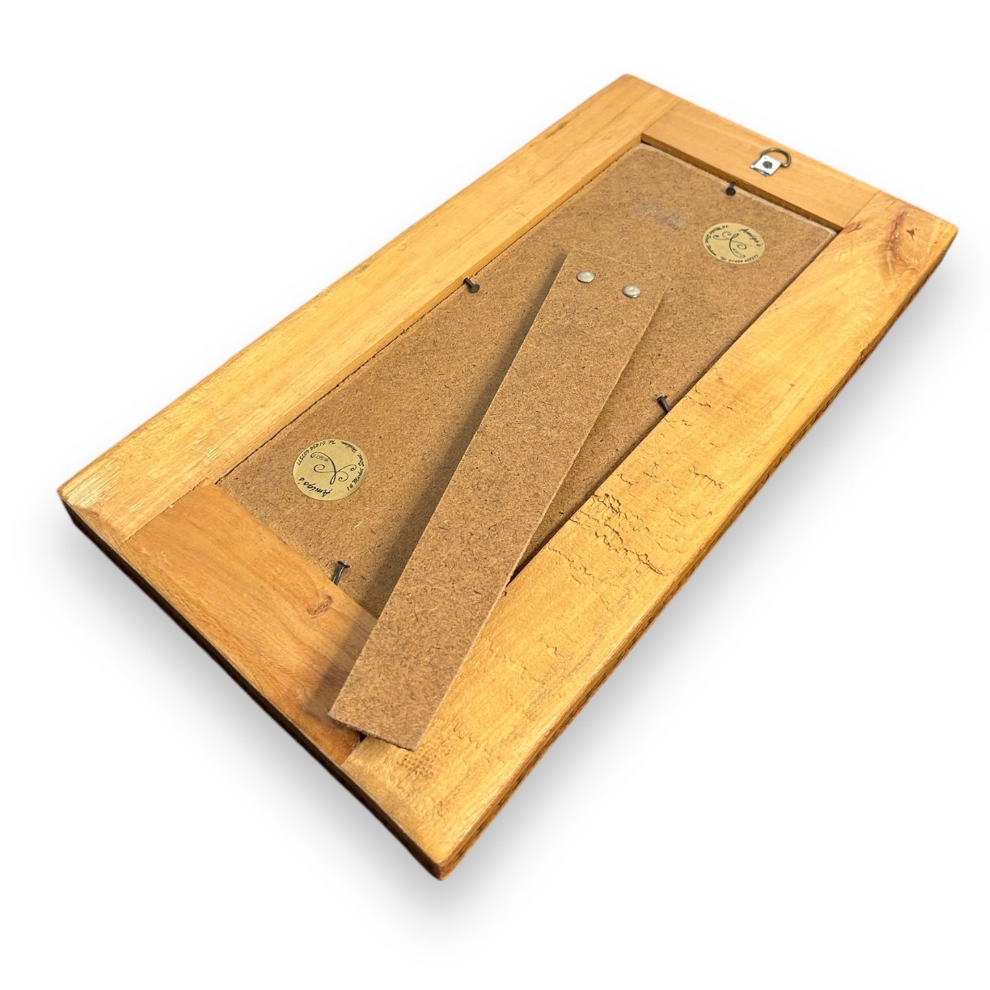 Vintage 1960s Persian Khatam Mosaic Watercolour Painting