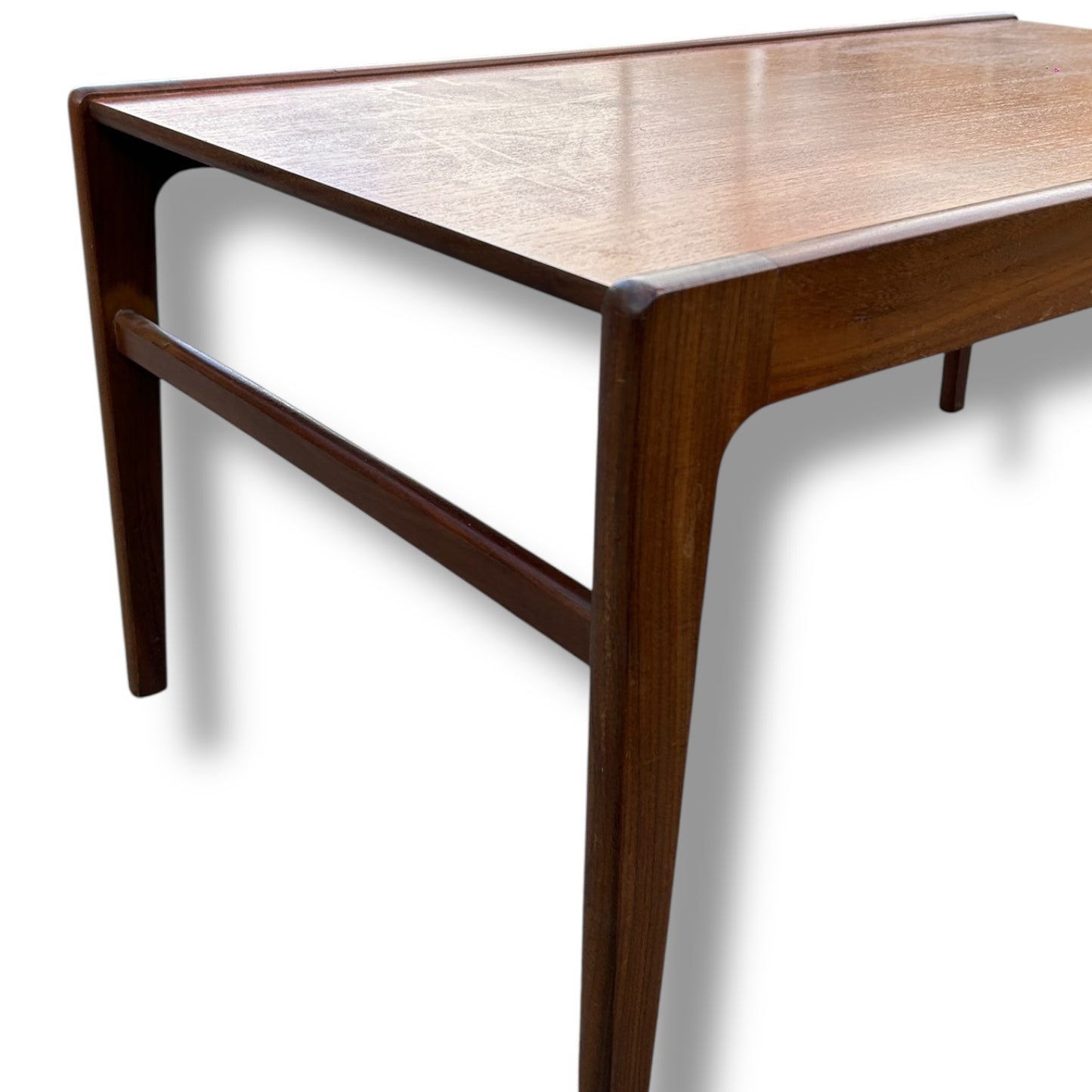 Mid-Century Teak Coffee Table – Rectangular Vintage Danish Modern Style Table