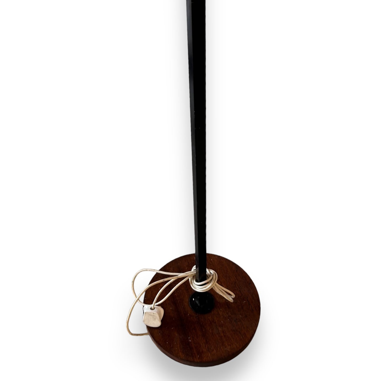 mid century copper and black floor lamp