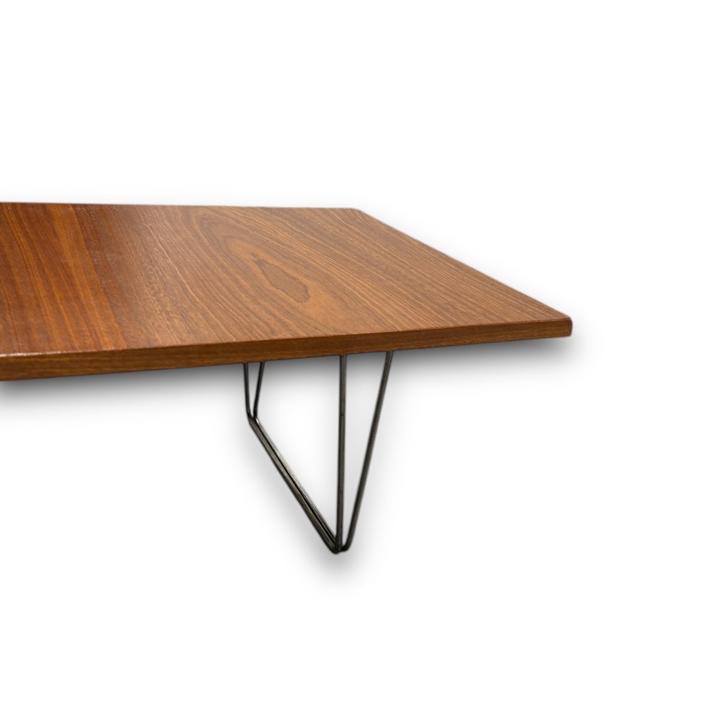 Mid Century Teak Hairpin Leg Coffee Table