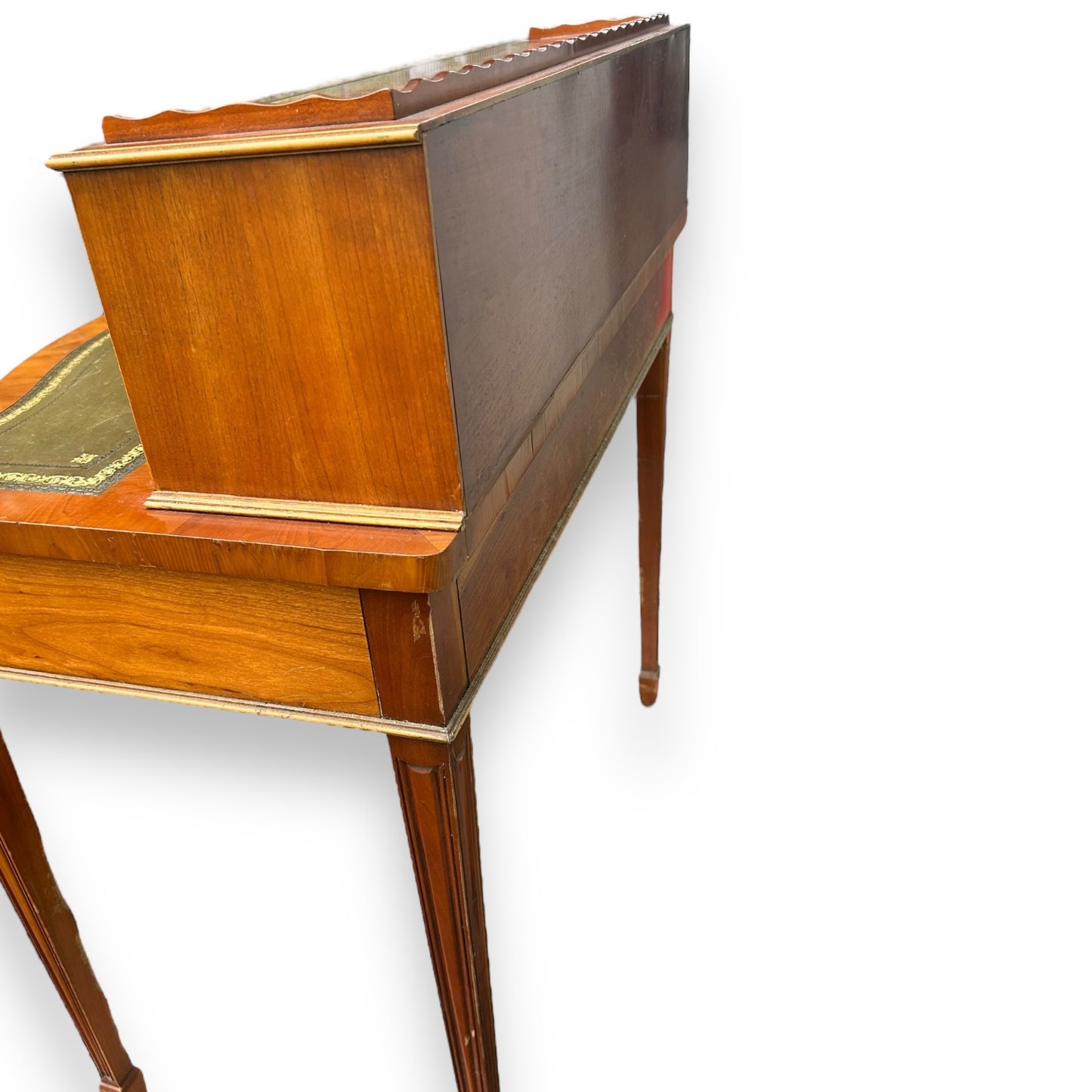 Mid century Jaycee furniture burr wood writing desk