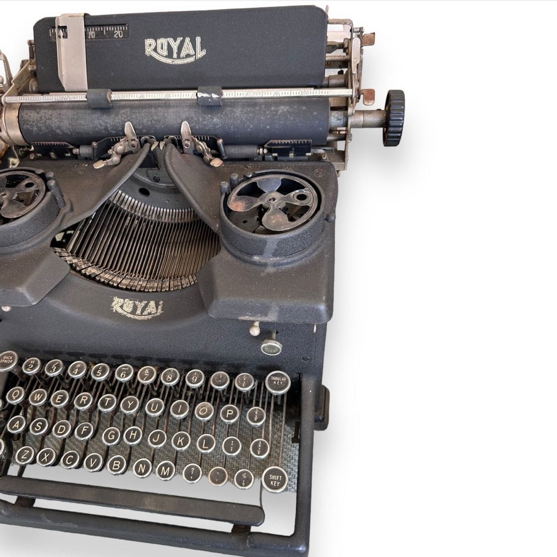 antique 1930s royal mechanical typewriter