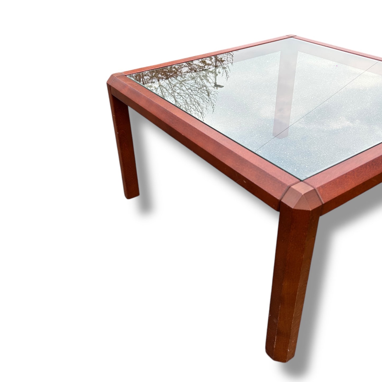 Mid Century Danish Rosewood and Smoked Glass Coffee Table