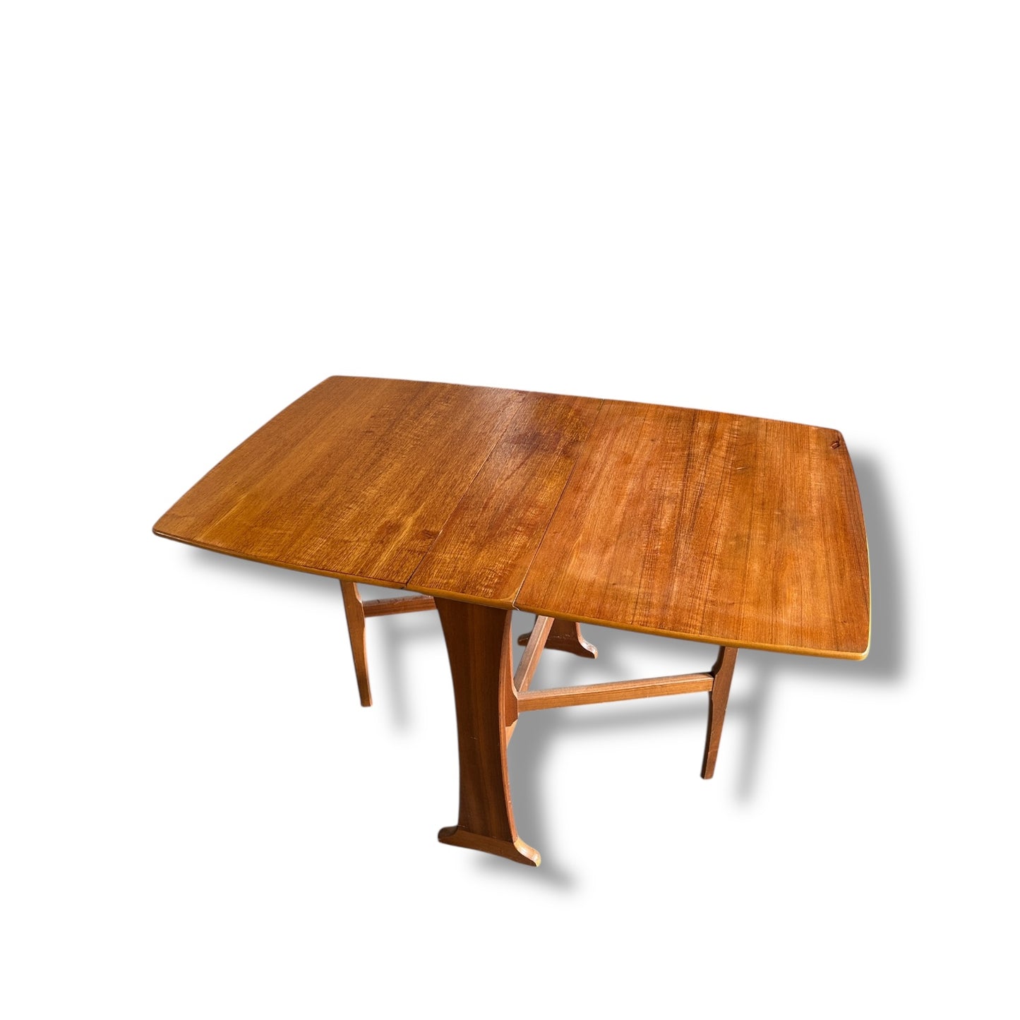 Legate Mid Century Drop Leaf Dining Table | Vintage Teak Extendable Table