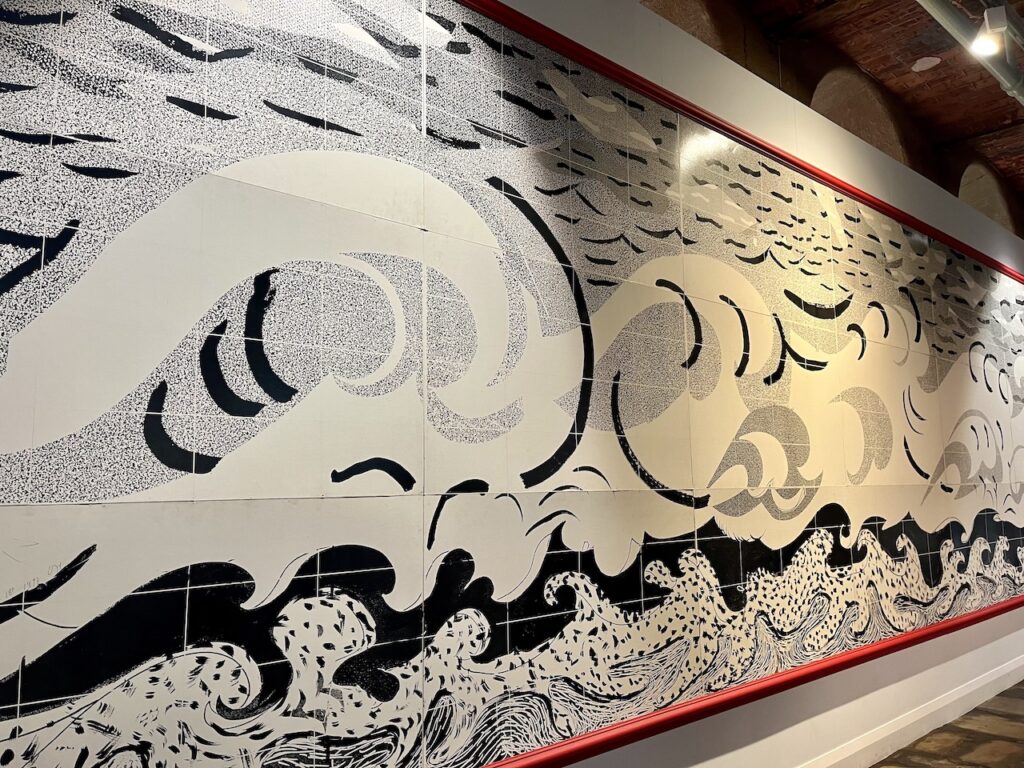 Vintage Pacific Surf David Hockney Lithograph Art