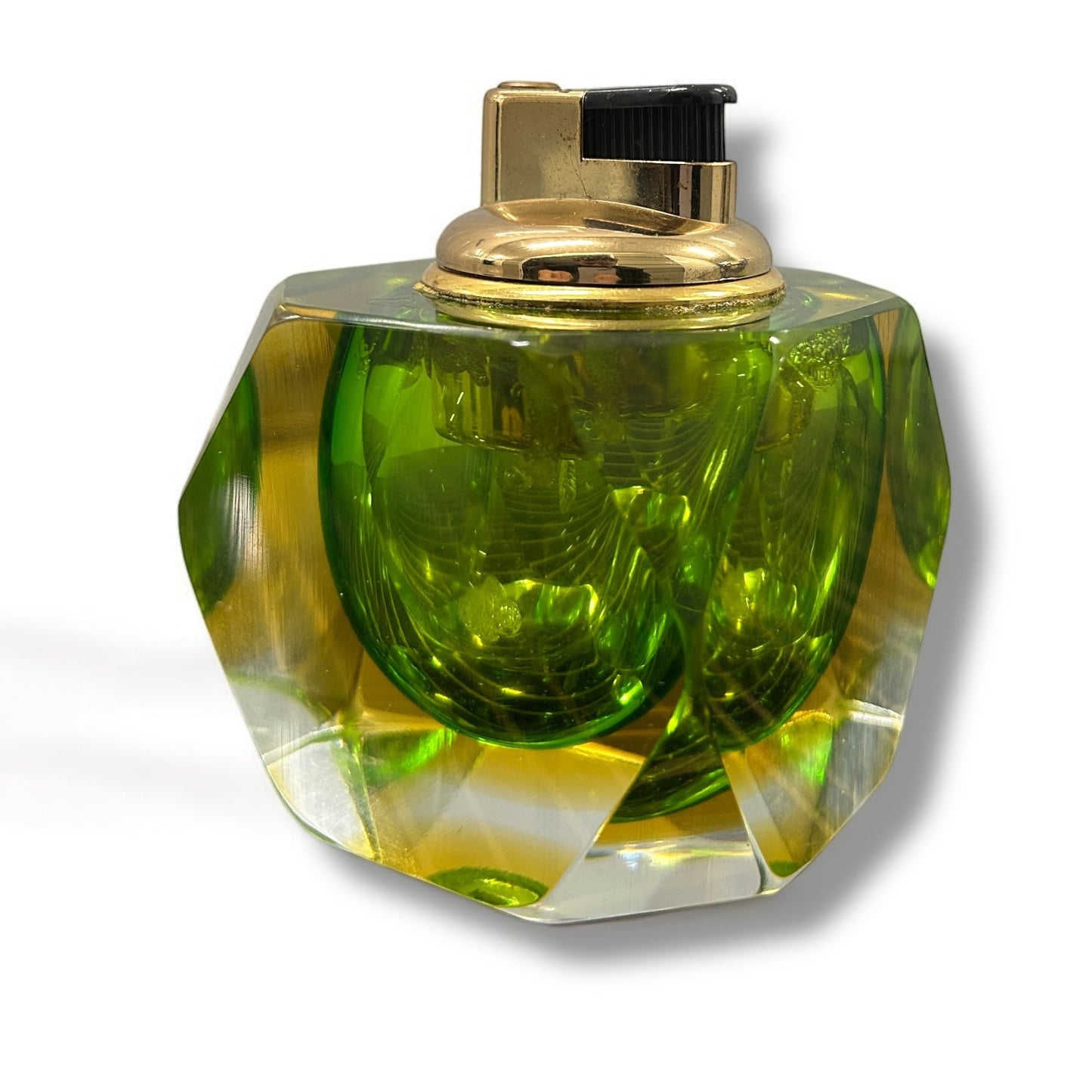 Mid Century Sommerso Murano Glass Lighter by Flavio Poli