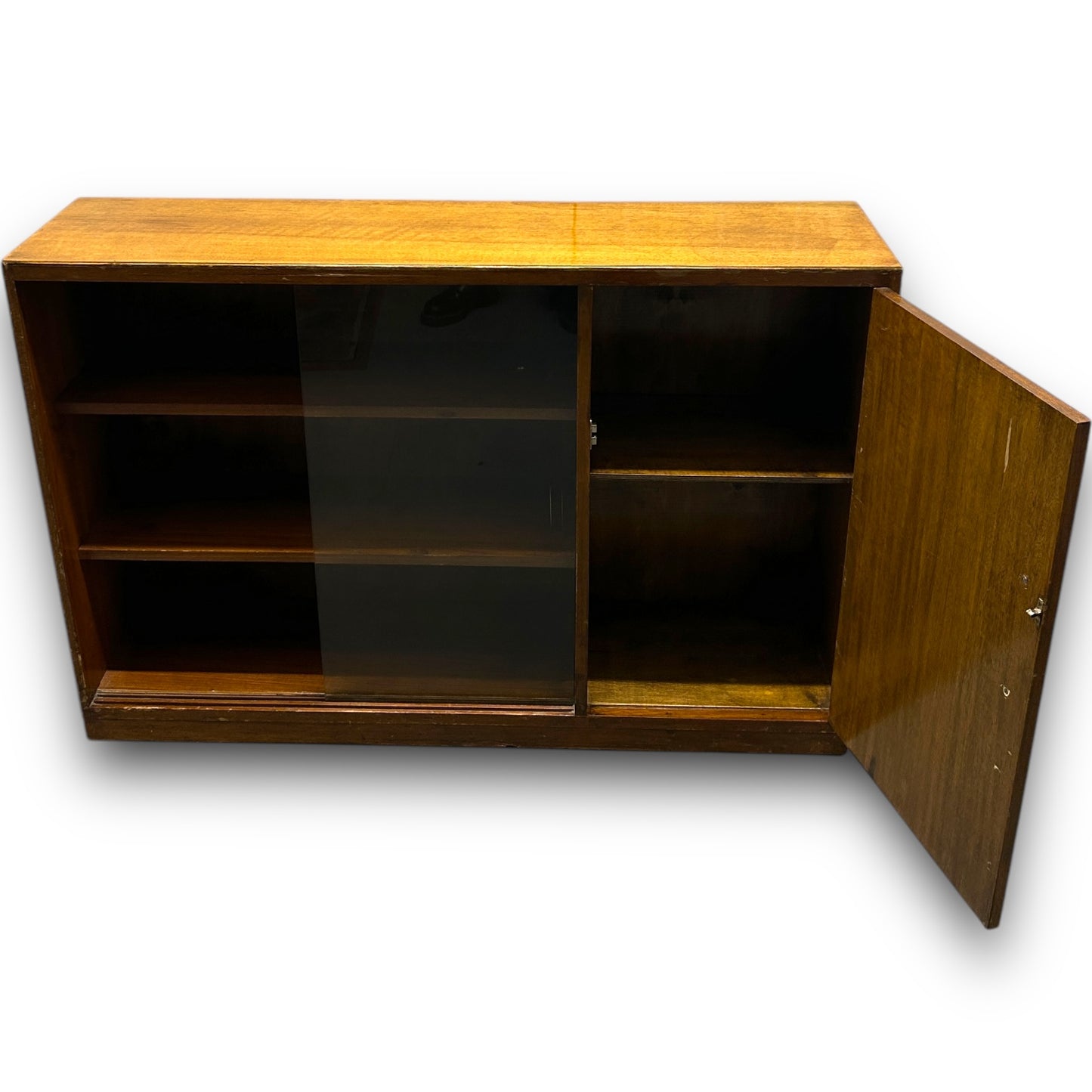 Vintage 1940s CC41 Wood Bookcase Cabinet