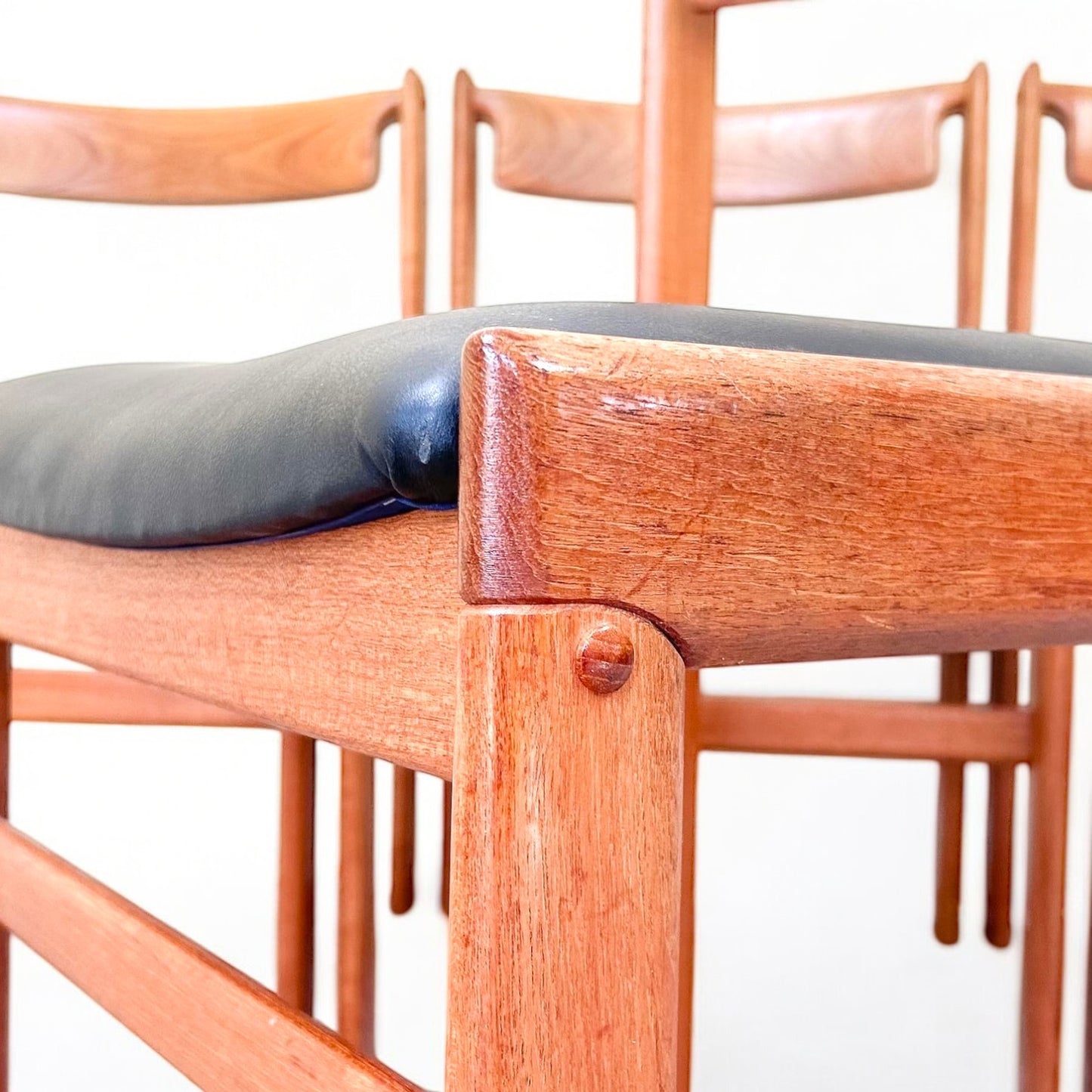 Mid Century Modern Set of 4 Danish Teak Dining Chairs