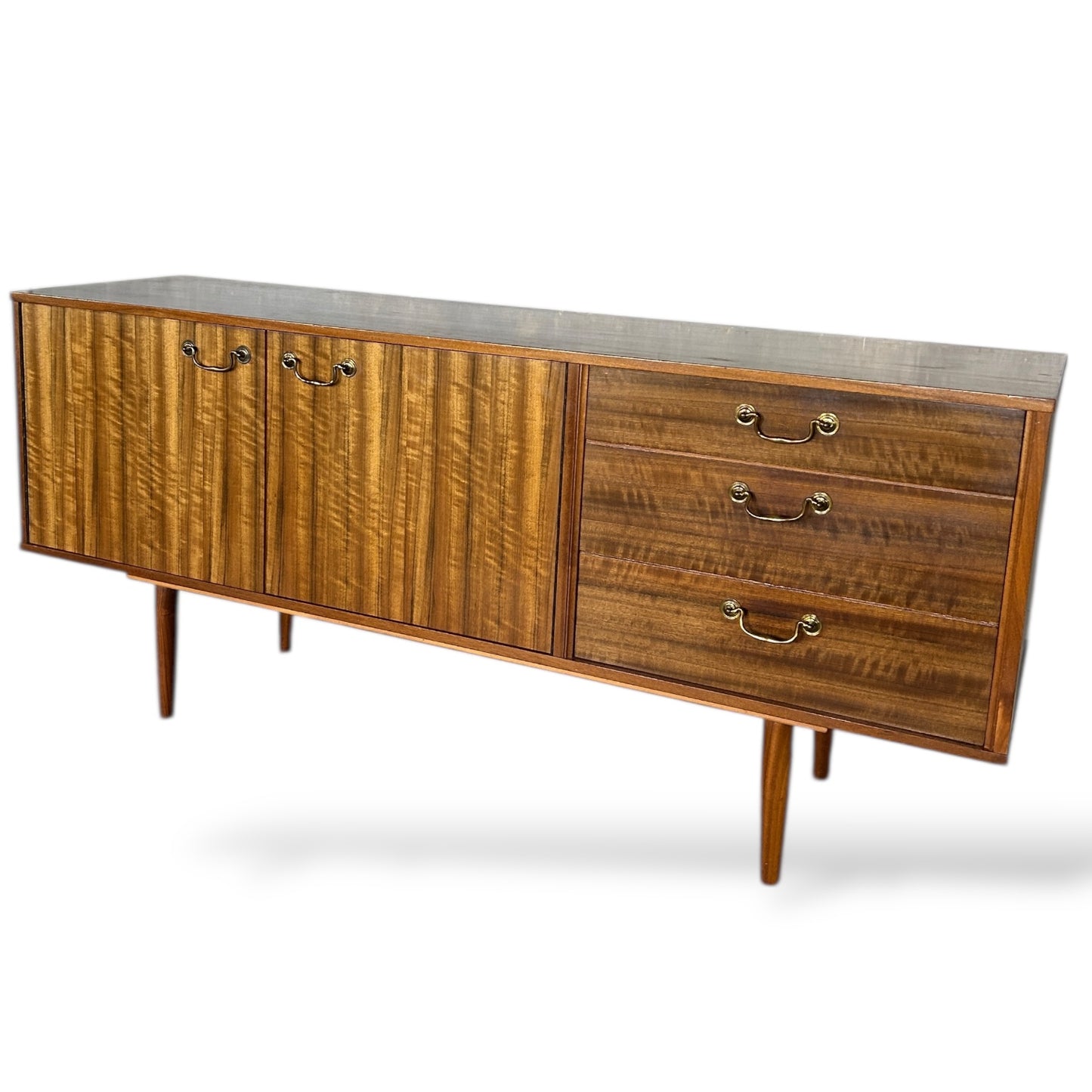 Morris of Glasgow Mid Century Walnut Sideboard – Vintage Credenza