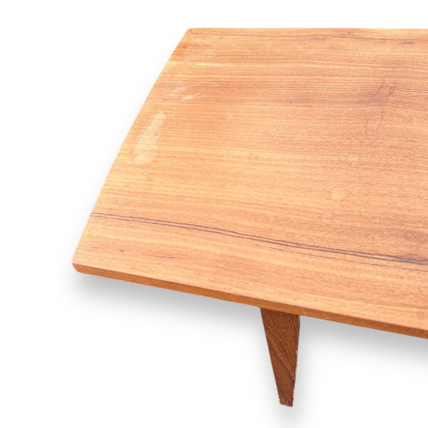 Mid century teak wood low coffee table