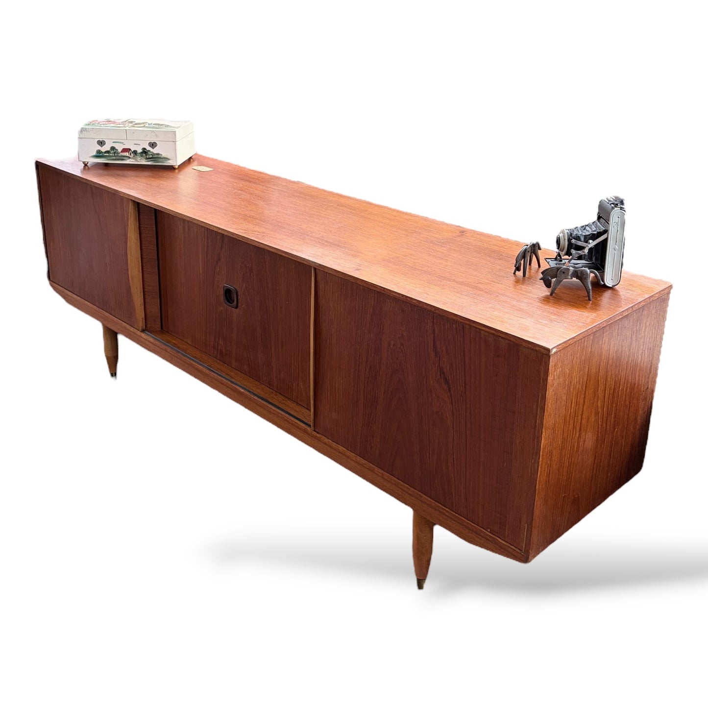 Danish Teak Sideboard | Mid-Century Modern Credenza