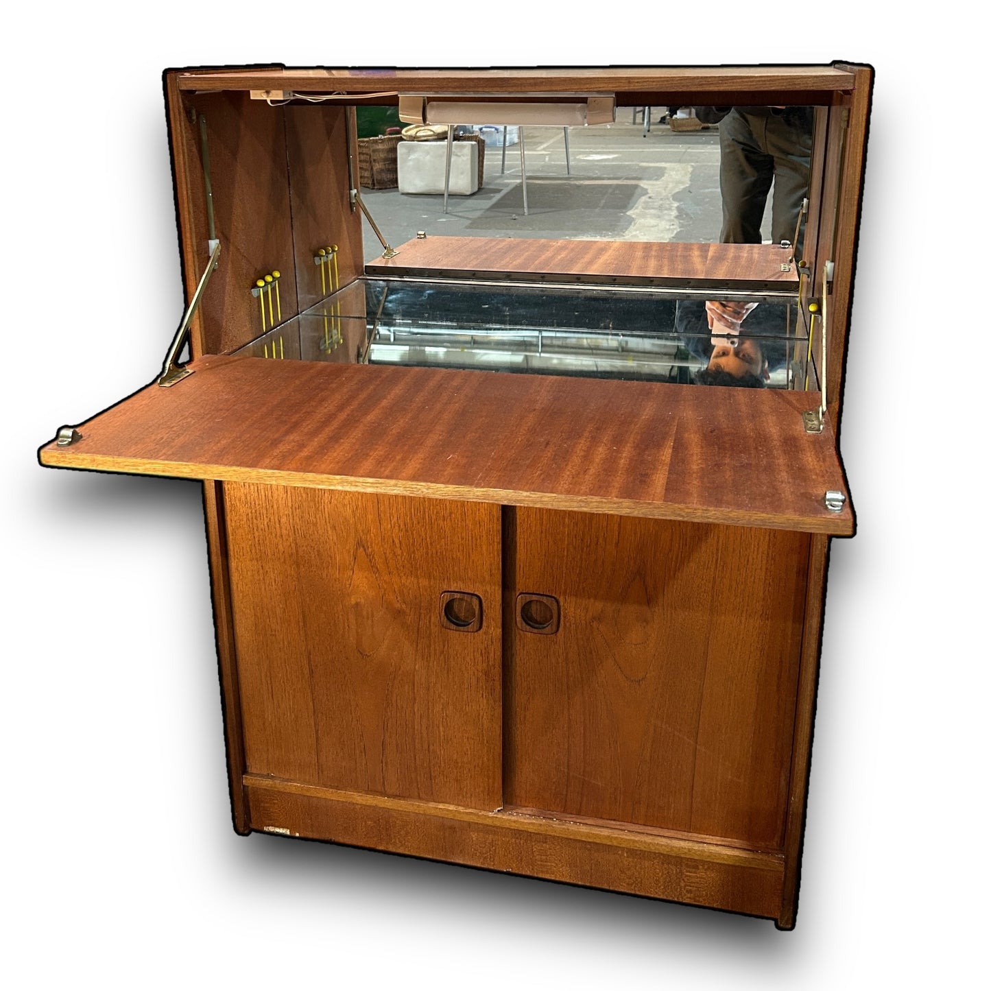 Mid Century Danish Teak Drinks Cabinet