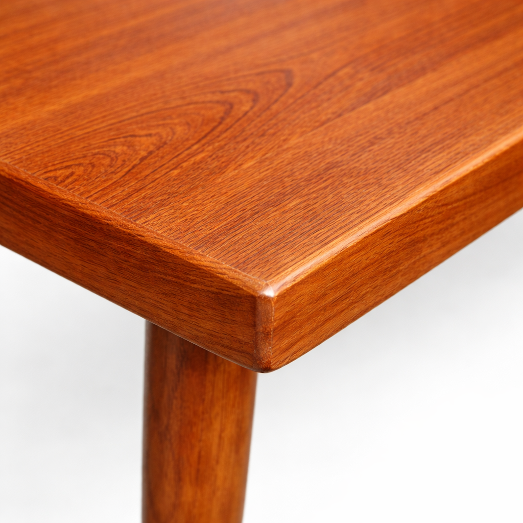 Danish Teak Low Coffee Table with Detachable Legs