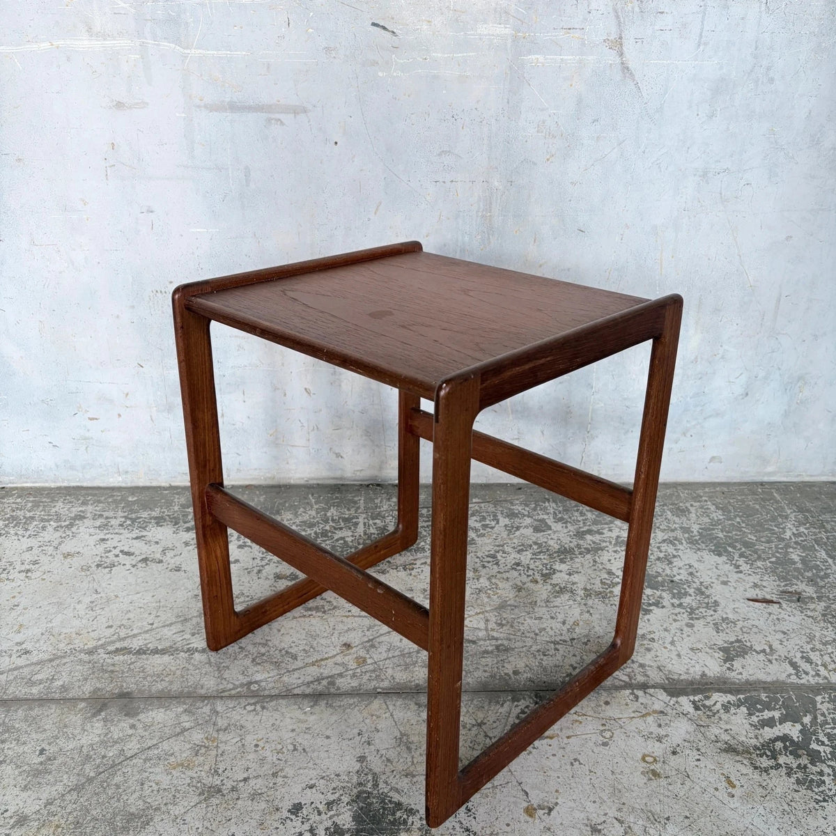 Mid Century Teak Quadrille Bedside Table - image 8