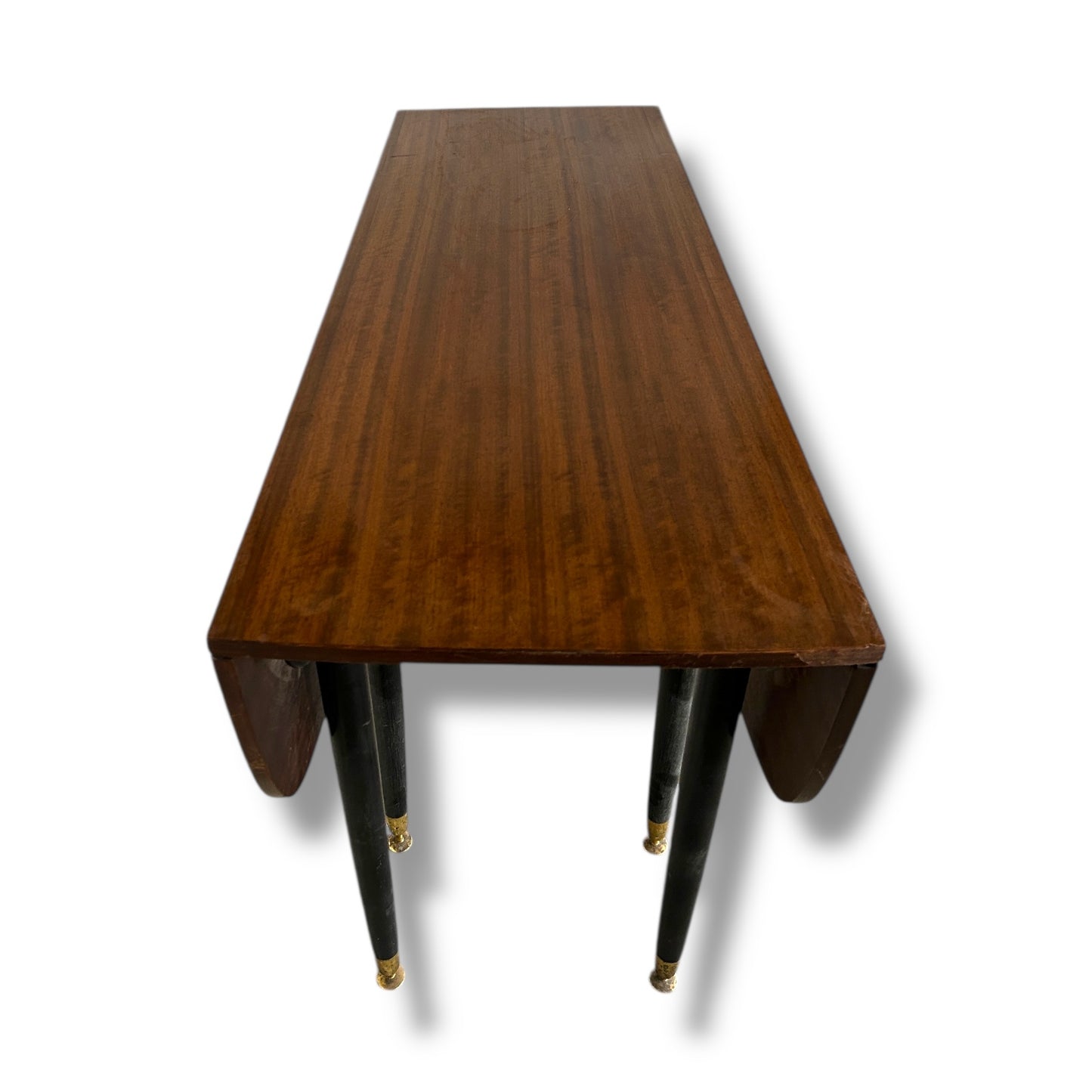 Mid Century Modern Dark Wood E Gomme G Plan Drop Leaf Extending Dining Table
