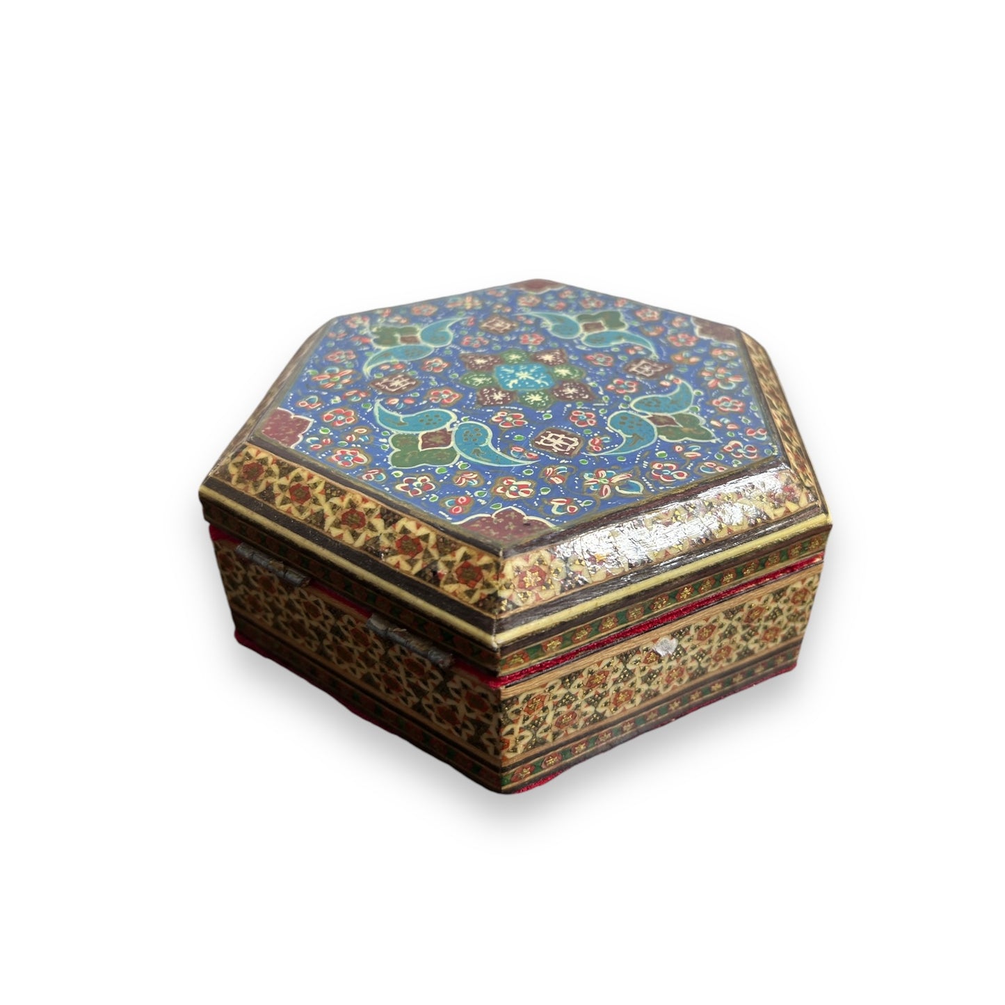 Vintage 1960s Persian Khatam Jewellery Box