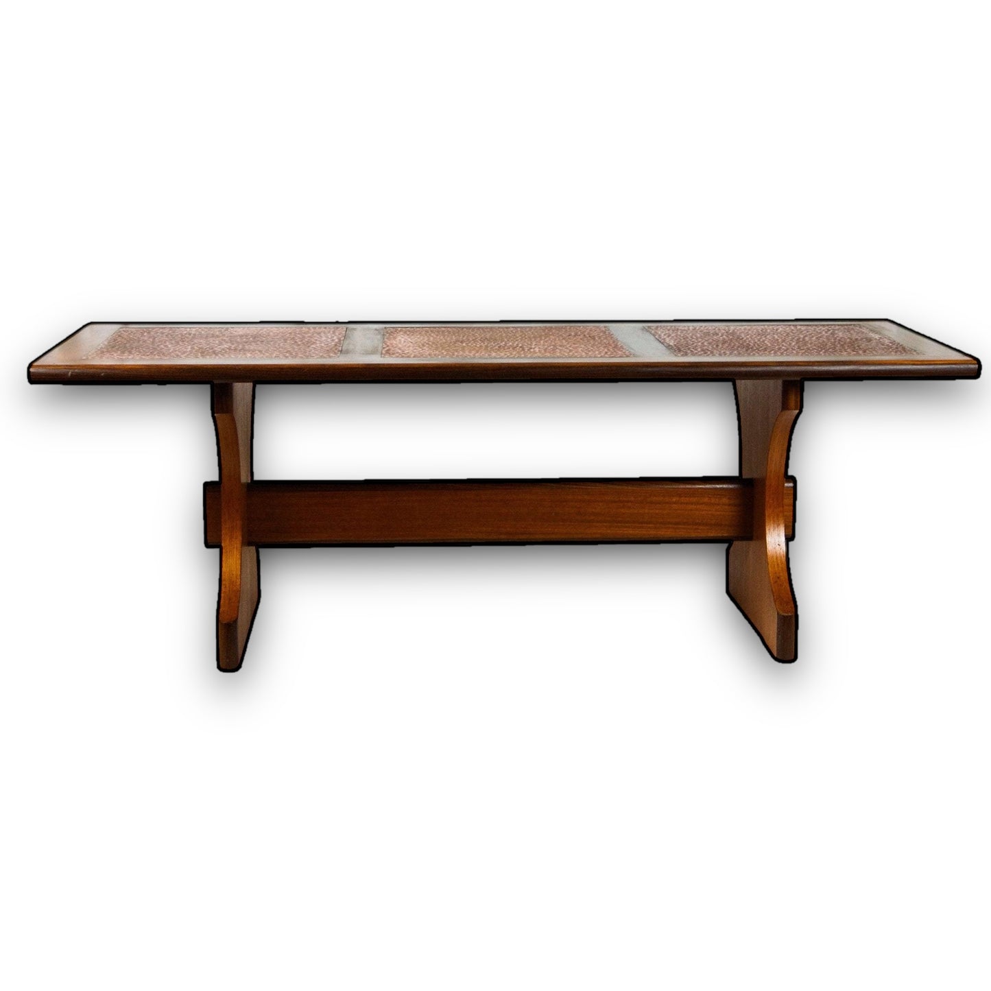 Mid Century G Plan Teak and Copper Coffee Table